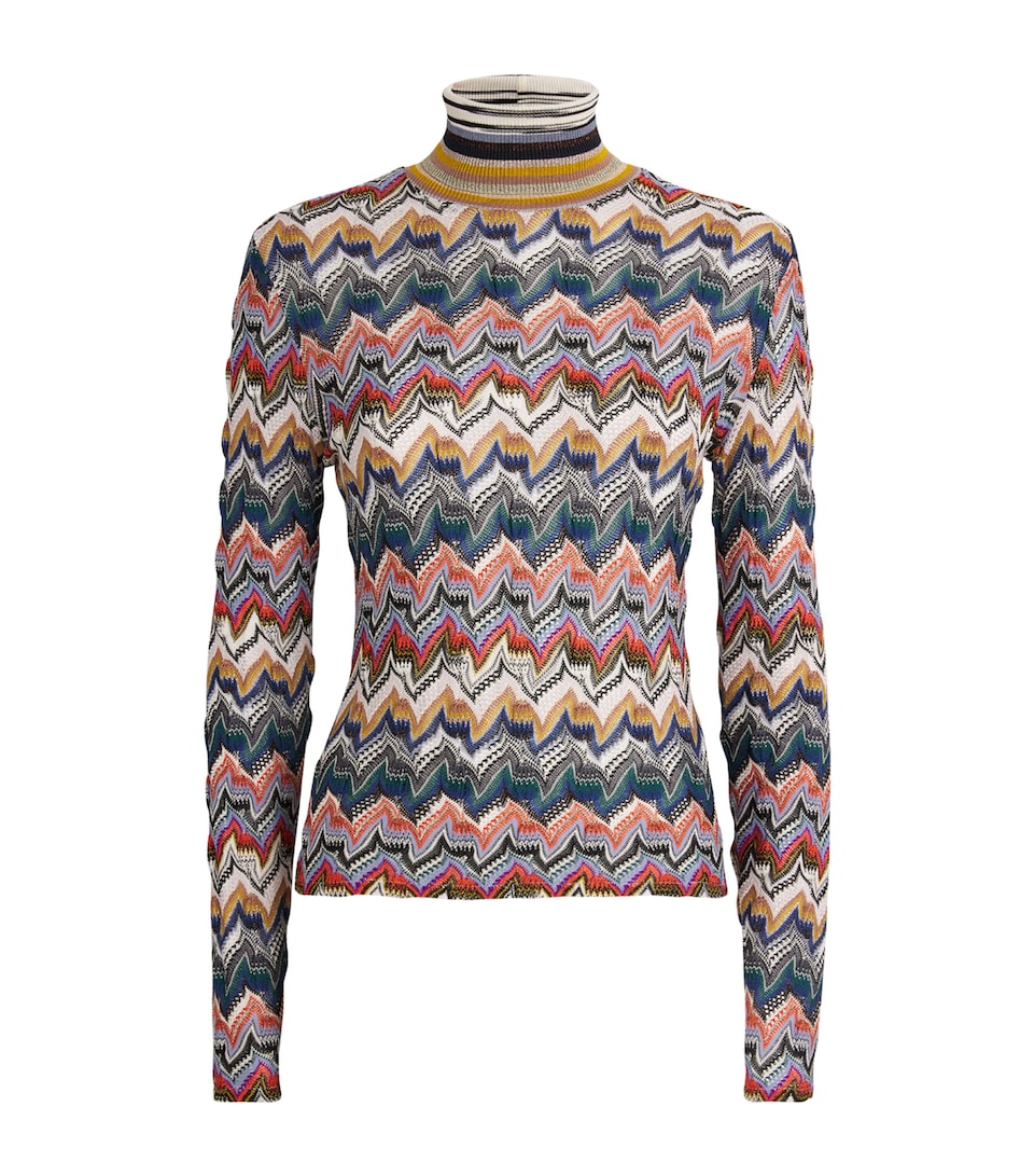 Zigzag Rollneck Sweater