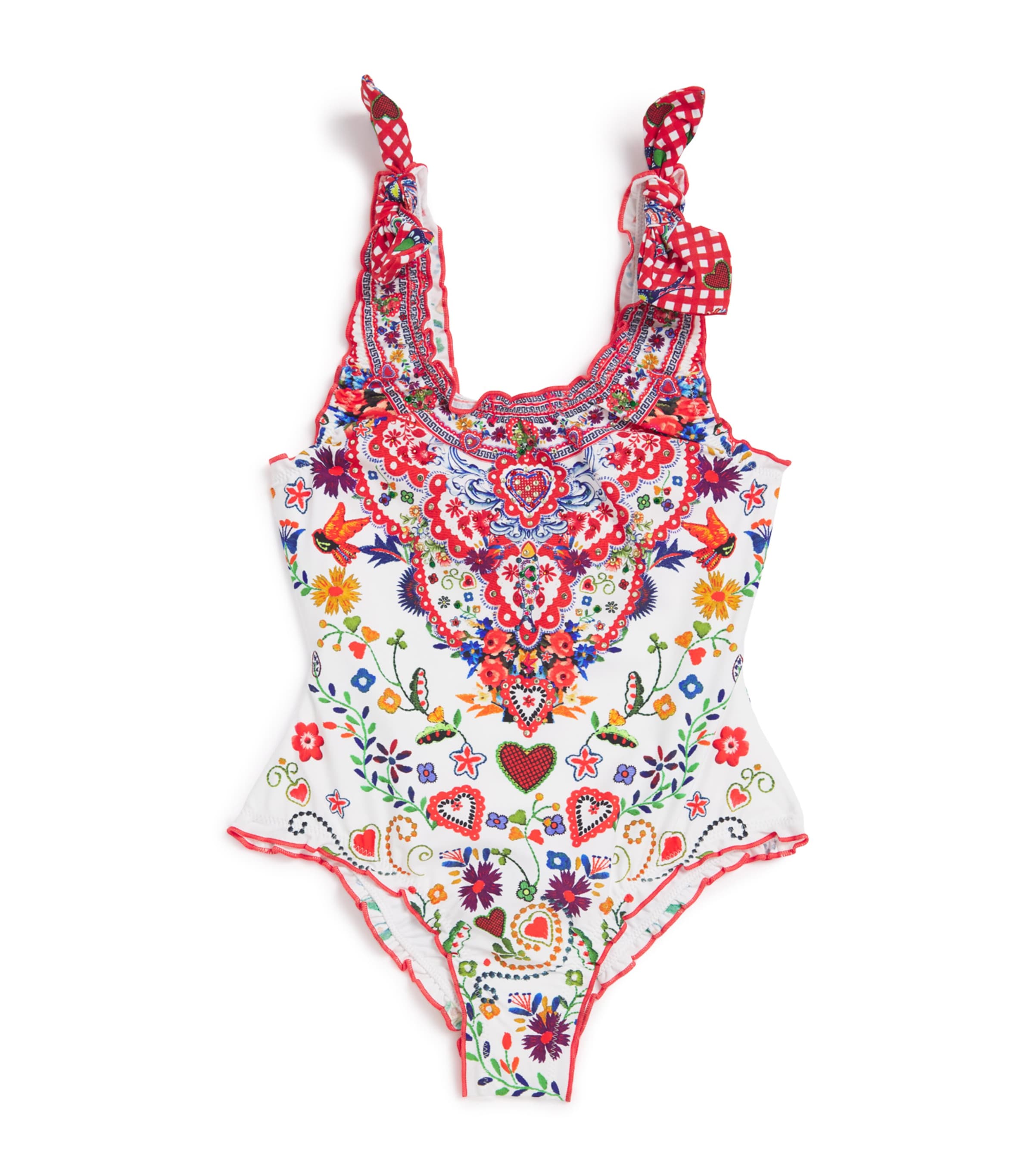 Camilla Kids Embellished Faith, Luck & Justice Swimsuit (12-14 Years) Fathjust
