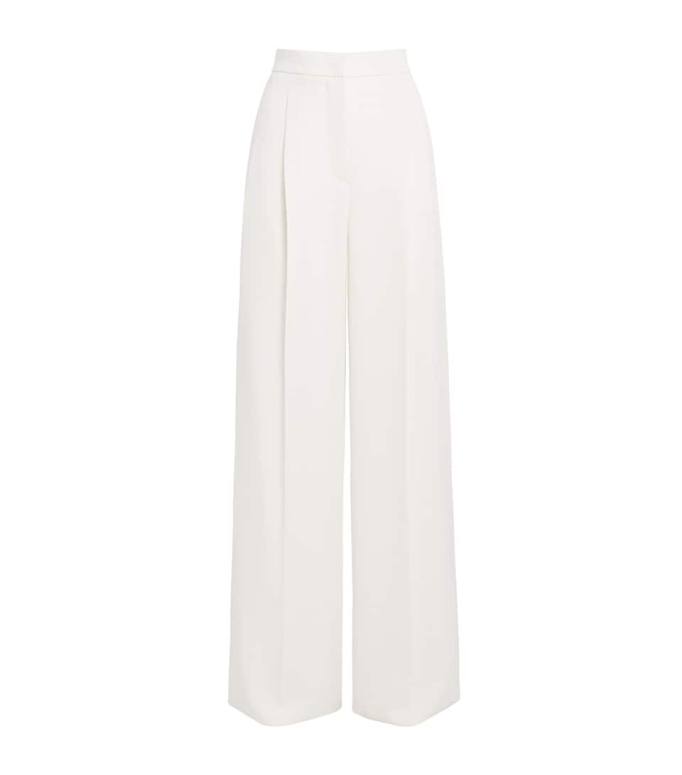 Compact Cady Wide-Leg Trousers