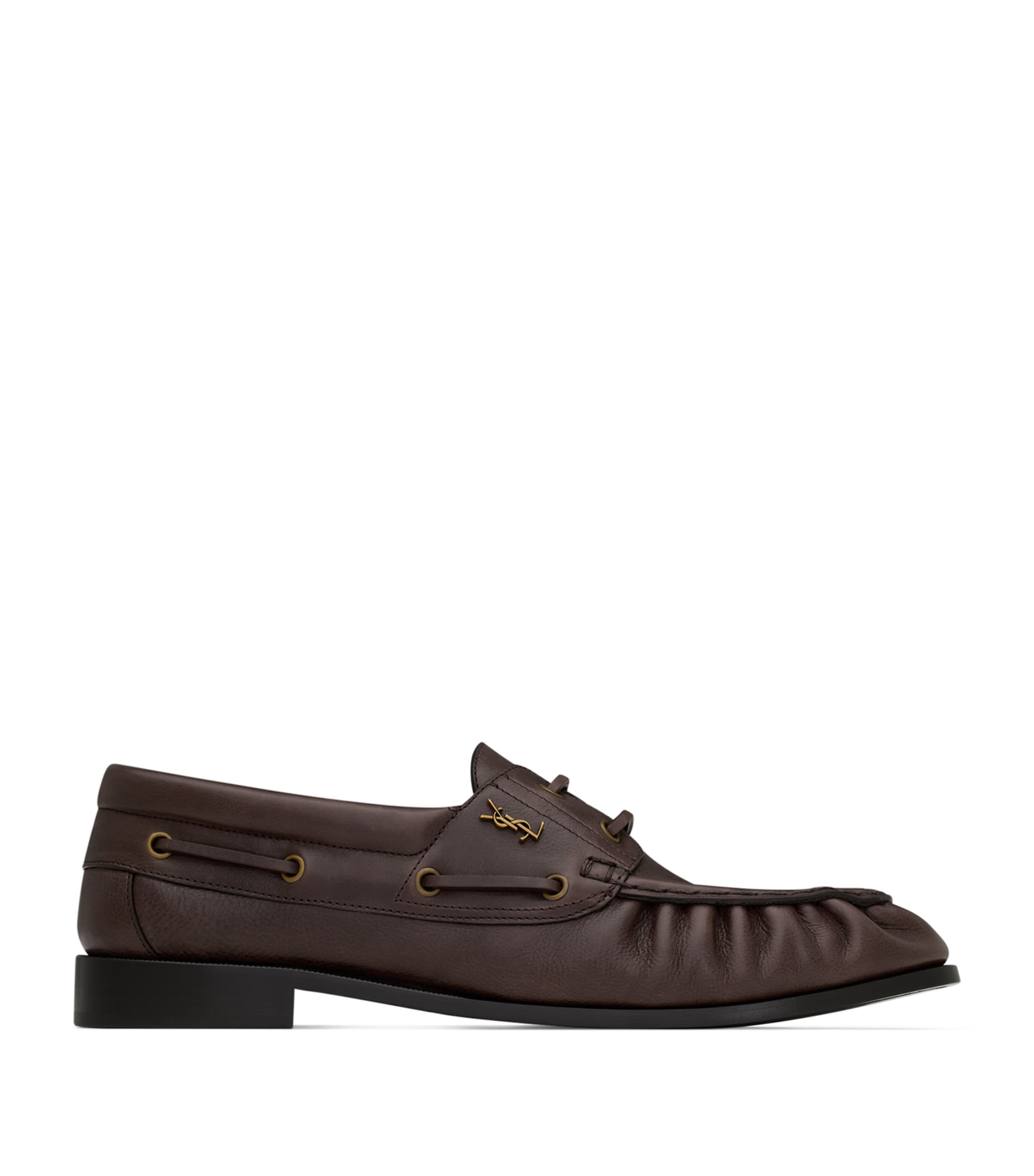 Saint Laurent Leather Bateau Le Loafers