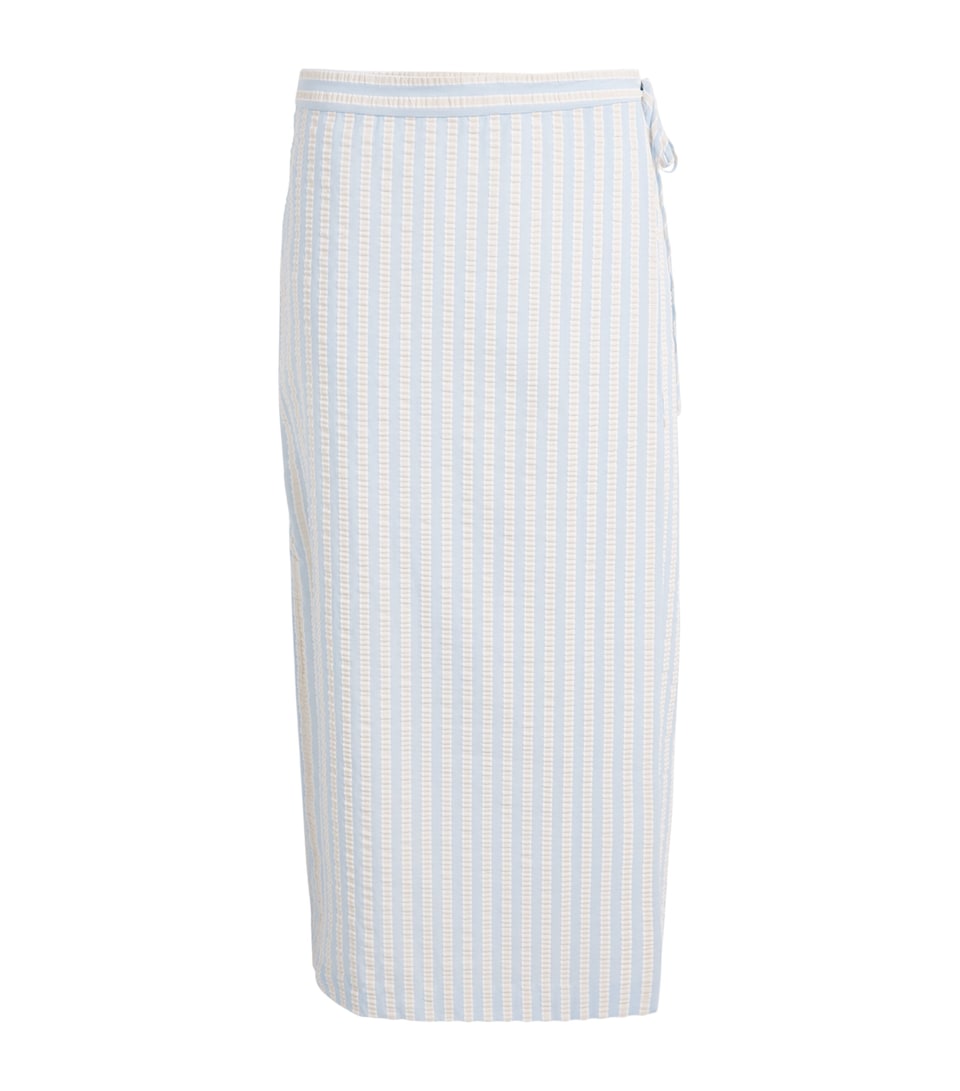 Stripe Monty Midi Wrap Skirt