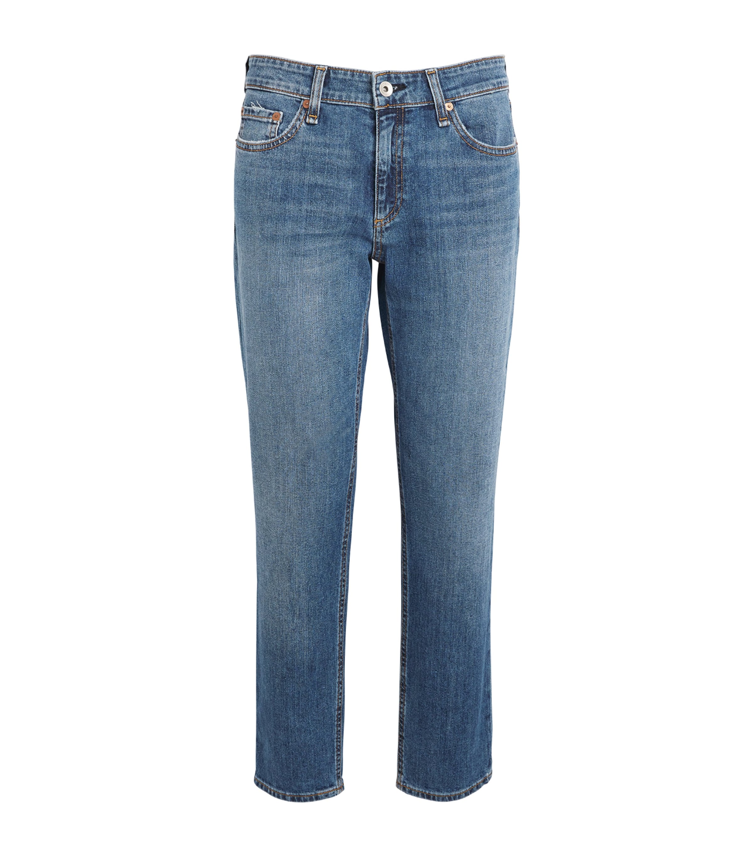Low-Rise Dre Boyfriend Jeans