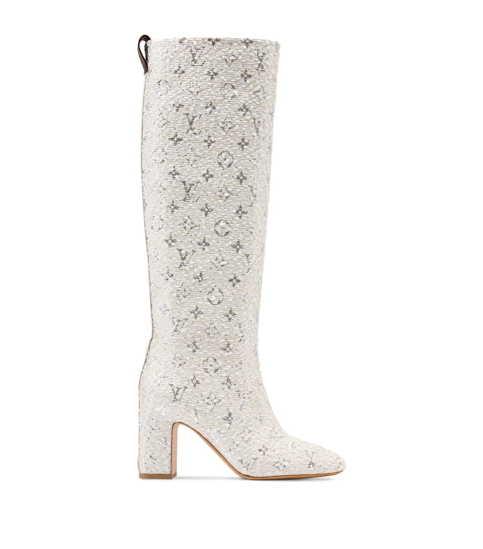 Tweed Donna Knee-High Boots 85