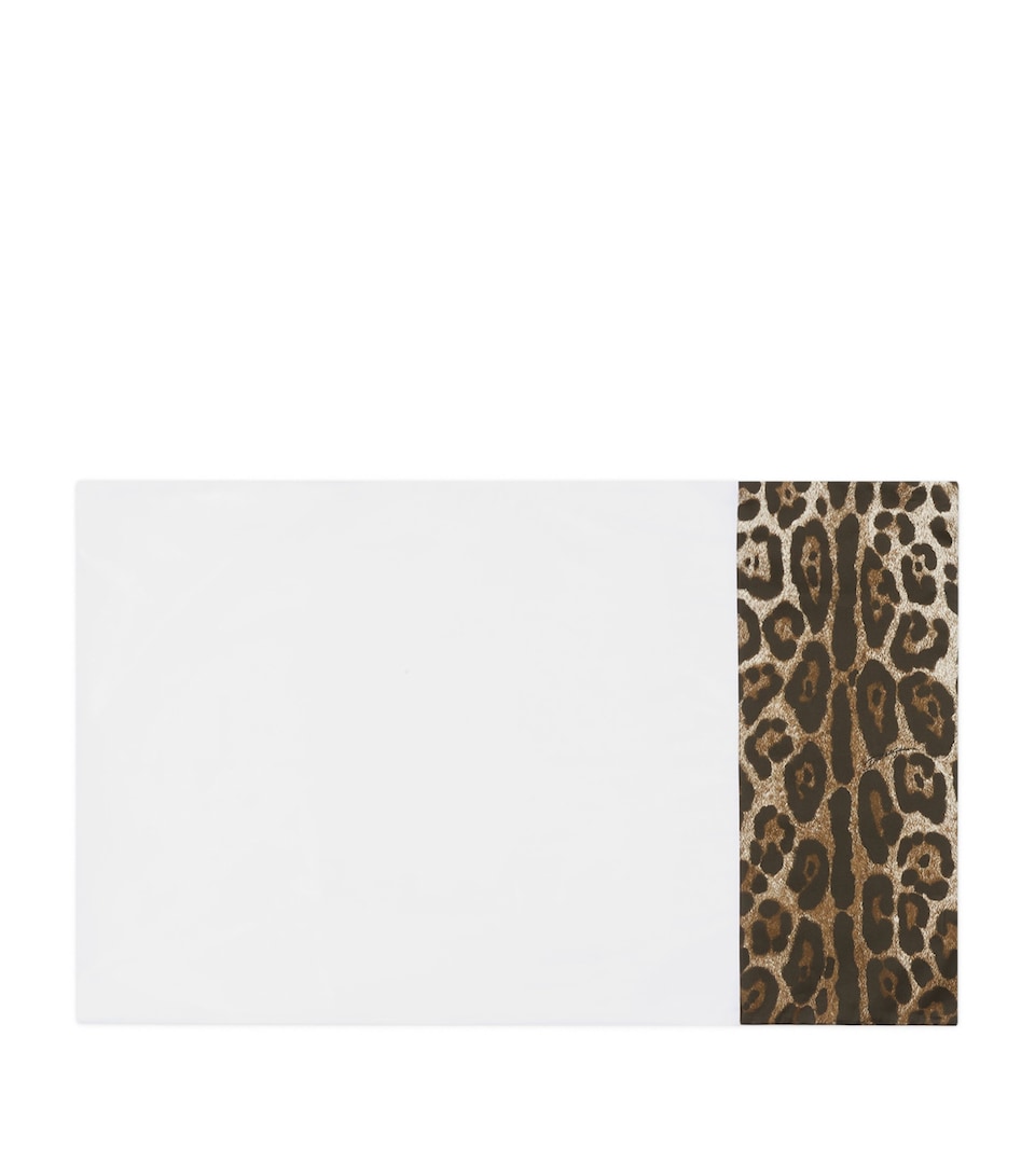 Set of 2 Cotton Leopard Pillowcases (50cm x 80cm)