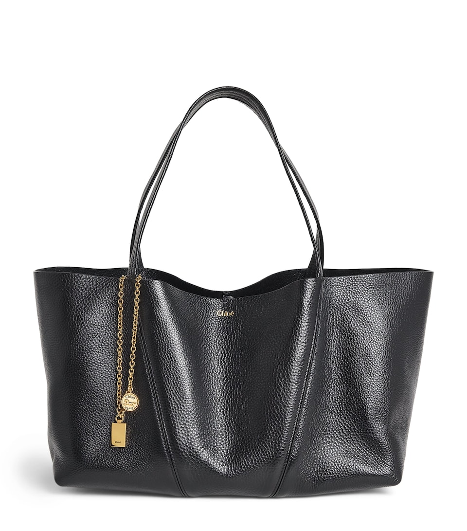 Calfskin Spin East-West Tote Bag