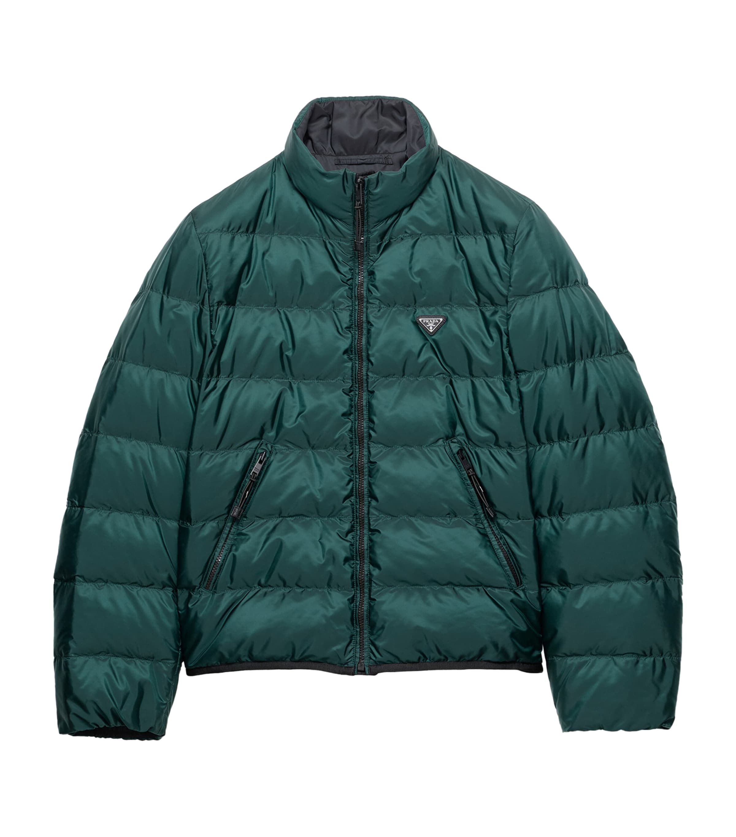 Prada Mens Re-Nylon Puffer Jacket Green
