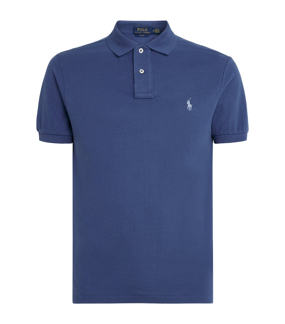 Cotton Mesh Slim-Fit Polo Shirt