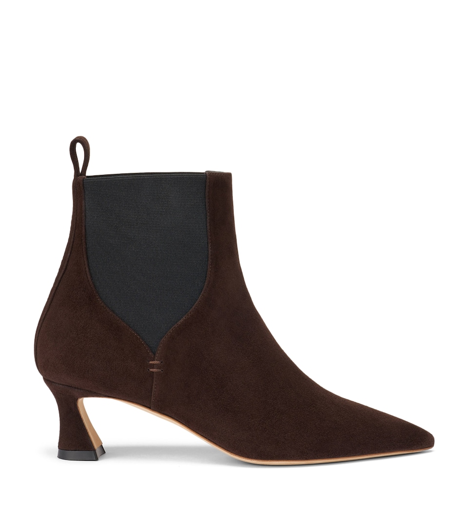 Malone Souliers Suede Carolyn Ankle Boots 45 Ebony