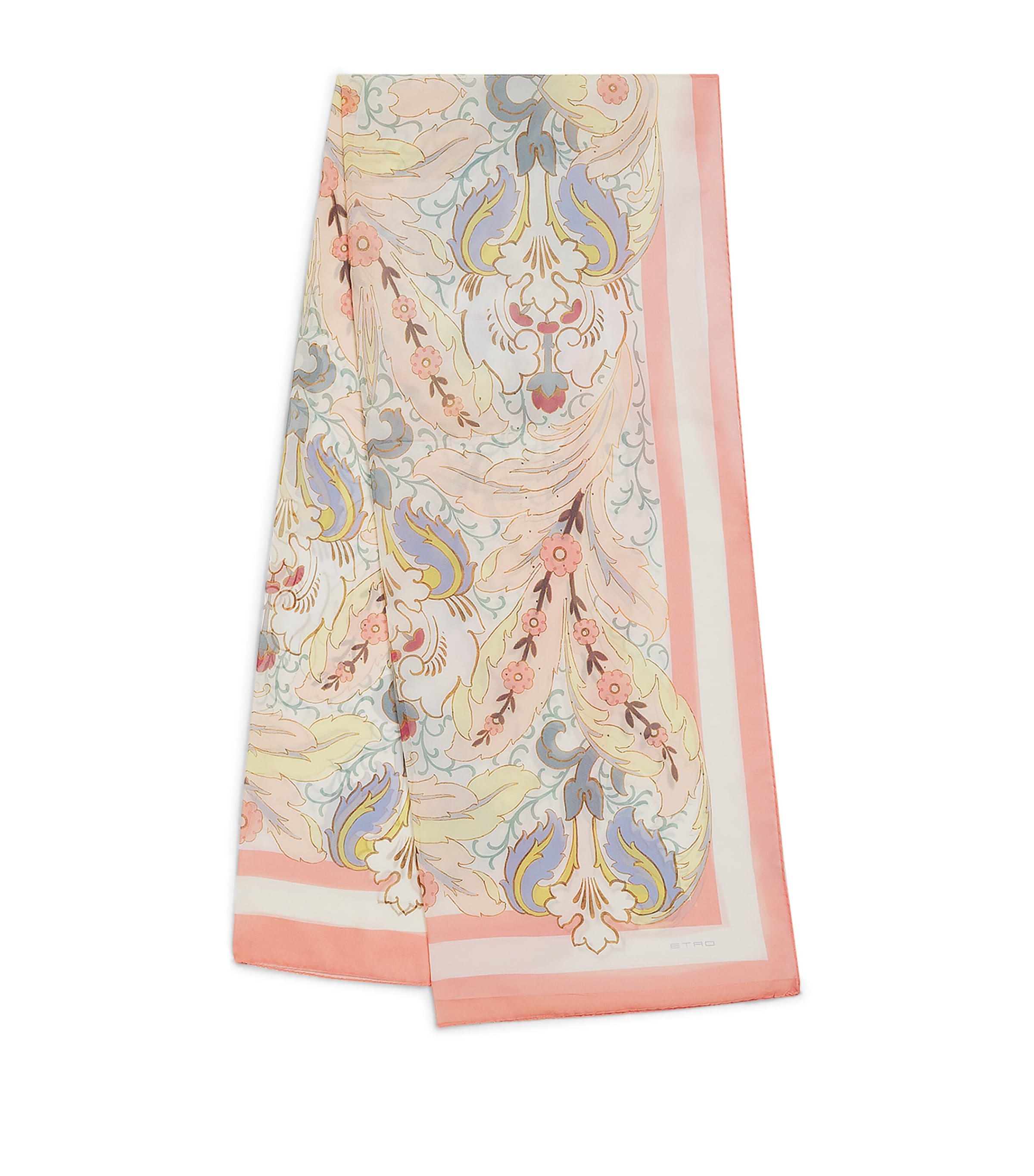 Sheer Silk Paisley Scarf