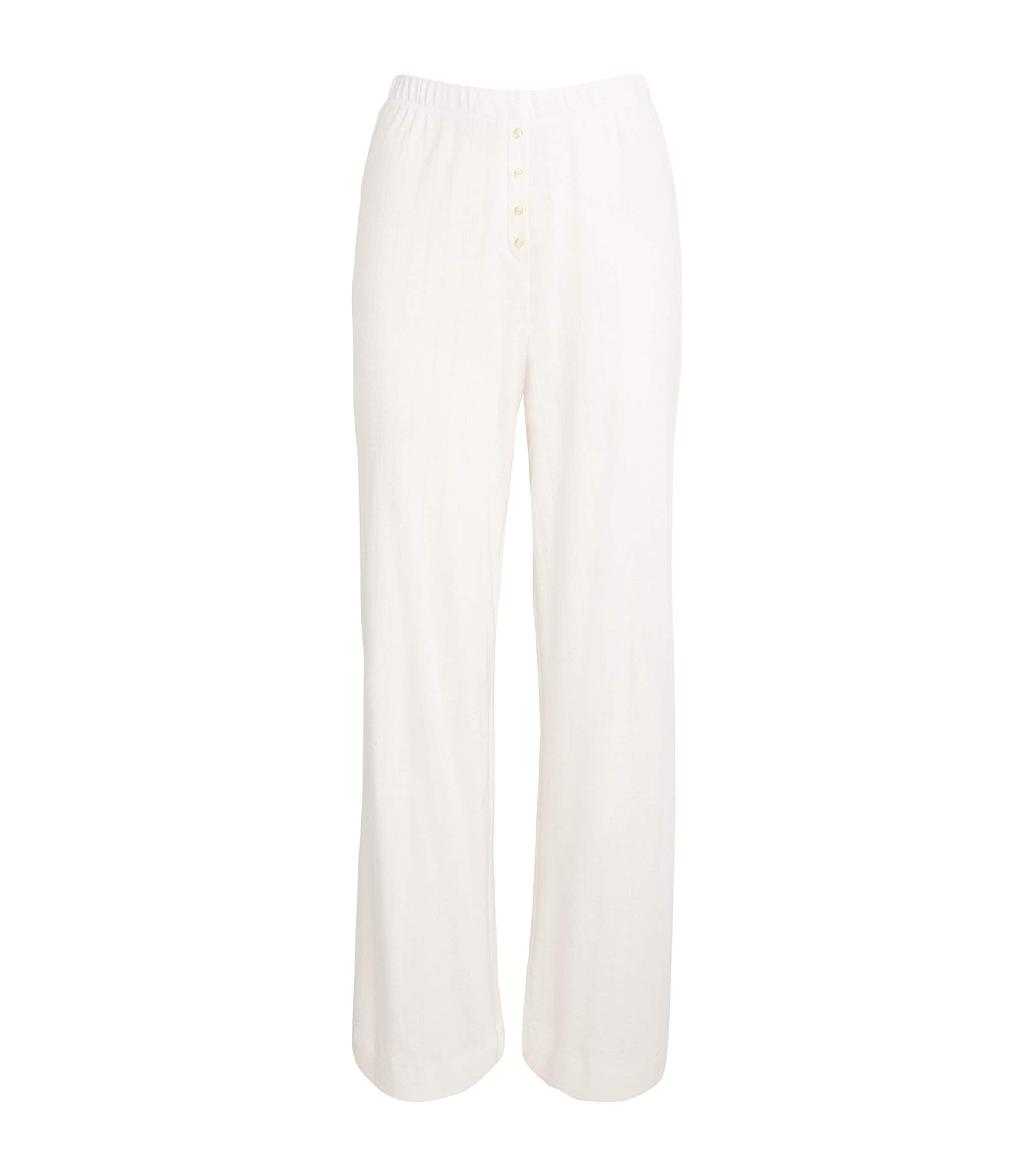 Cotton Pointelle Lounge Trousers