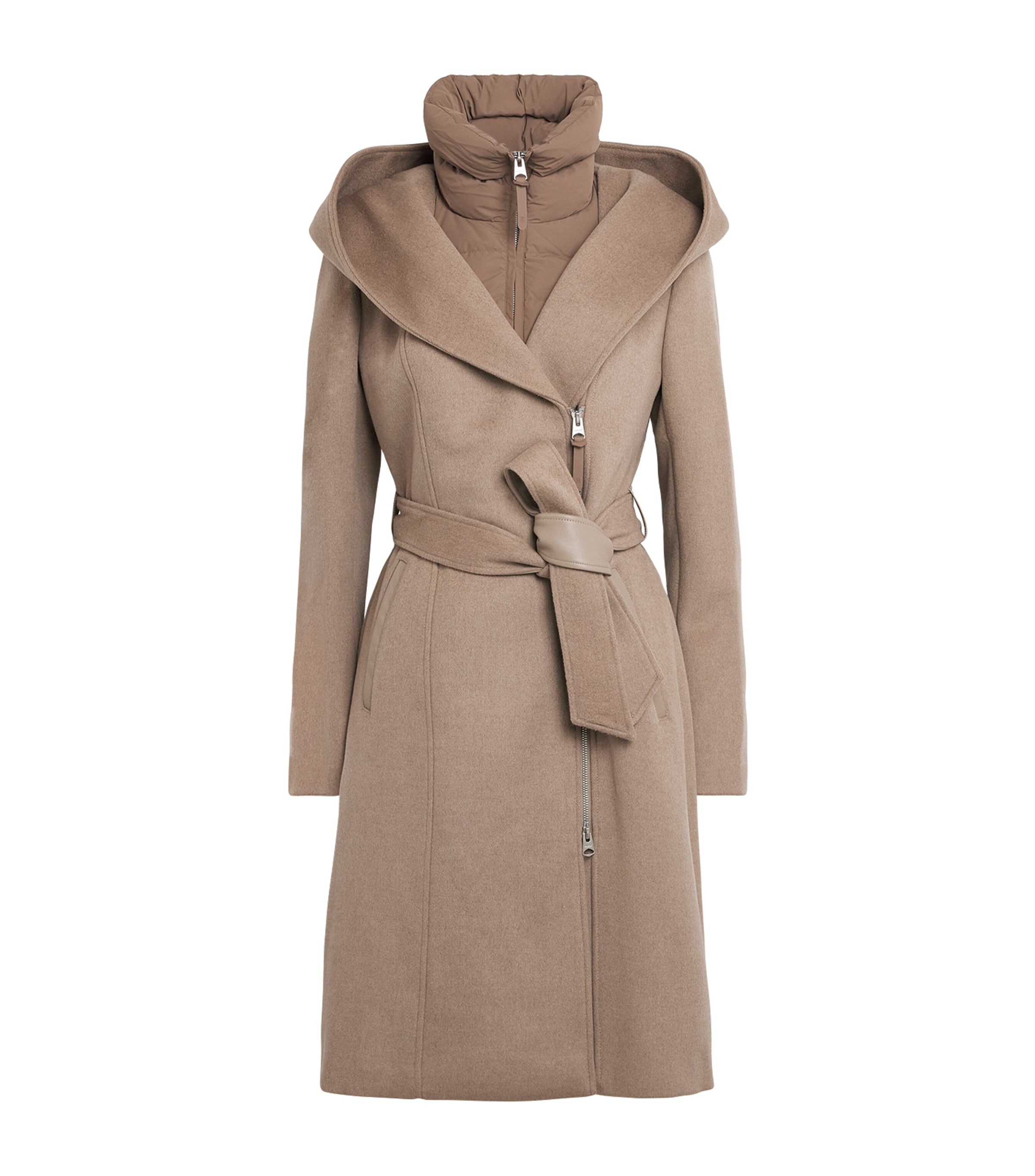 Mackage Womens Wool 2-in-1 SHIA-SLB Coat Taupe