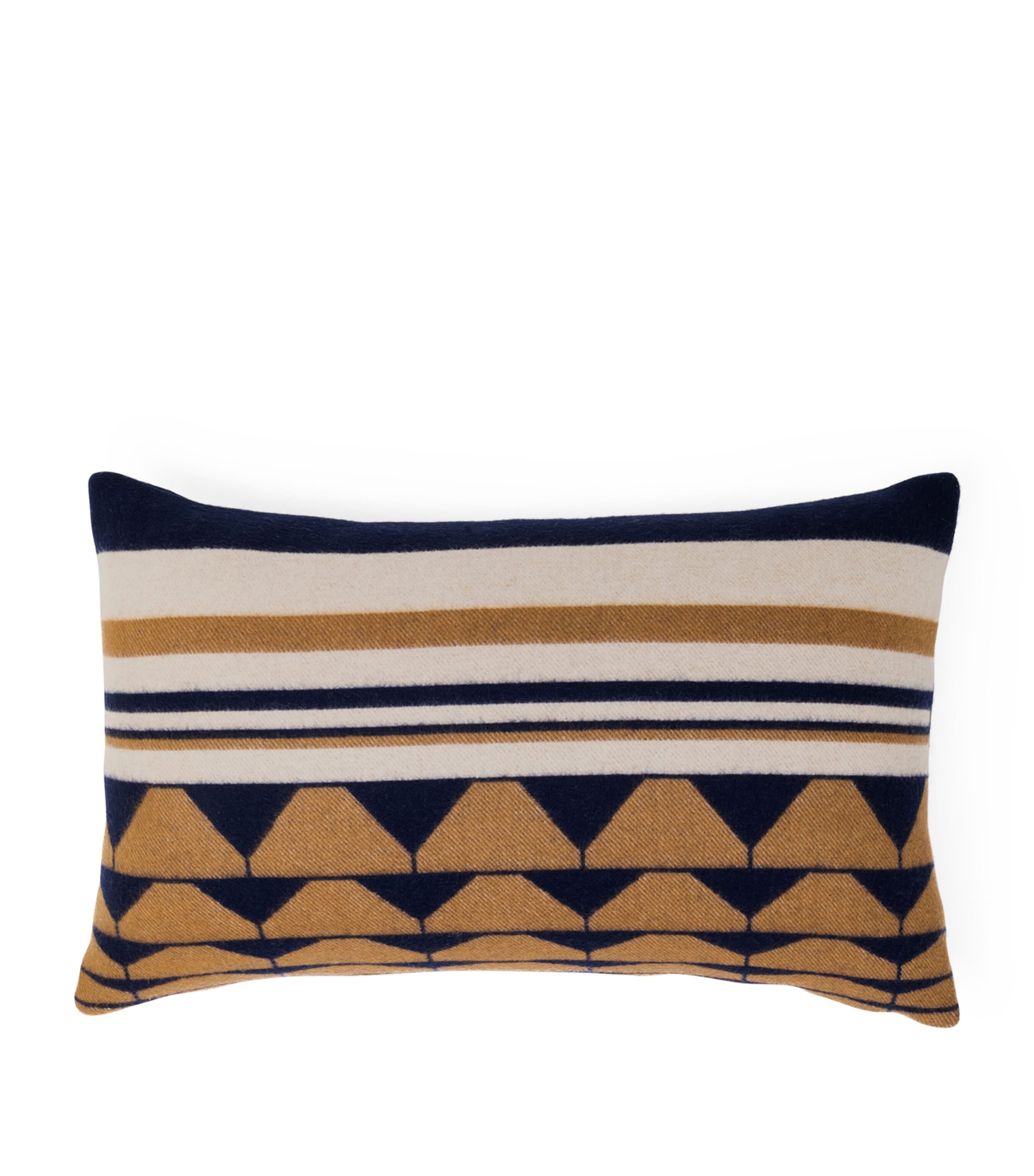Frette Wool-Cashmere Deco 003 Cushion (40cm x 60cm) Blue/tan