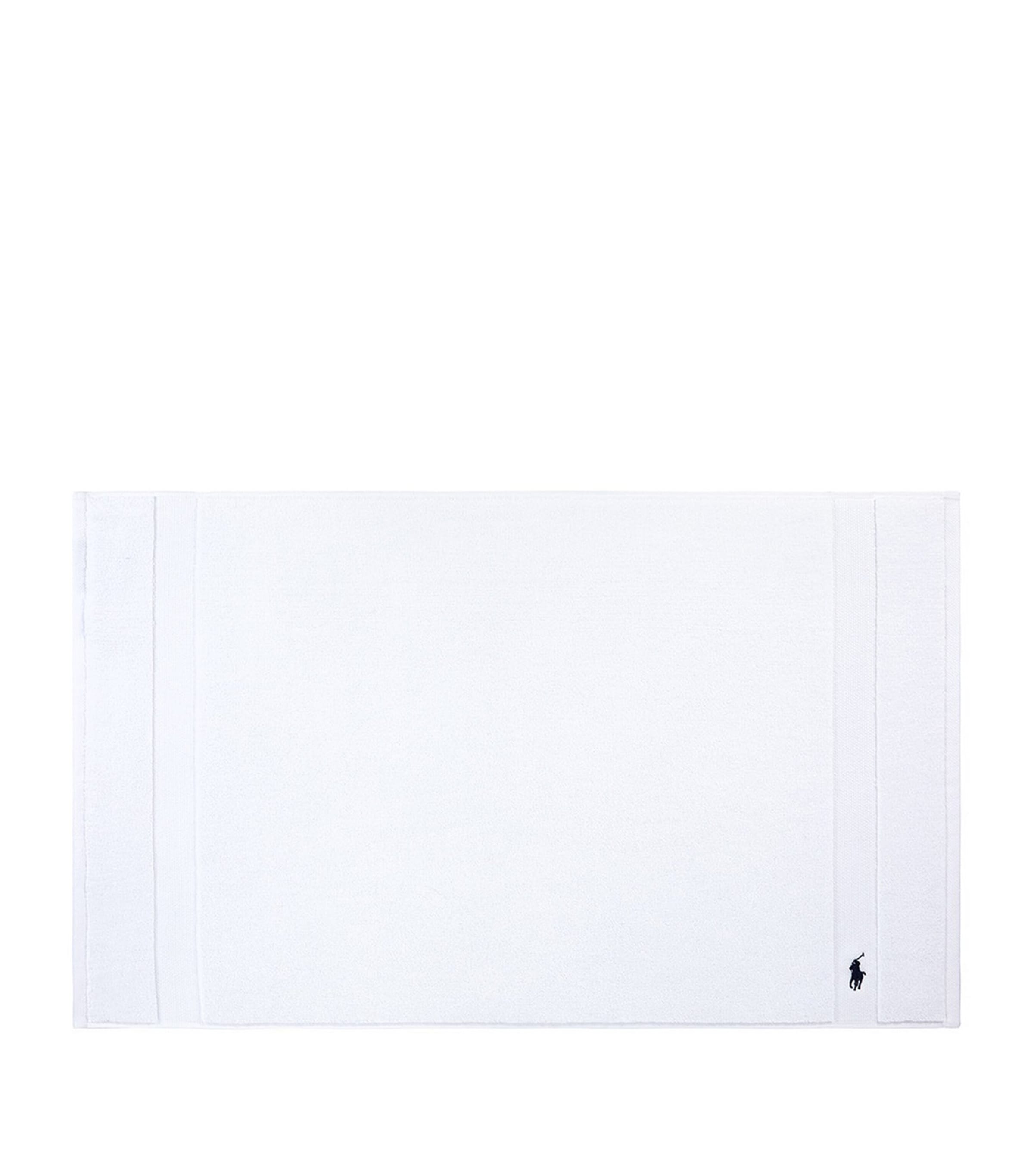 Ralph Lauren Home Polo Player Bath Mat (55cm x 90cm) White