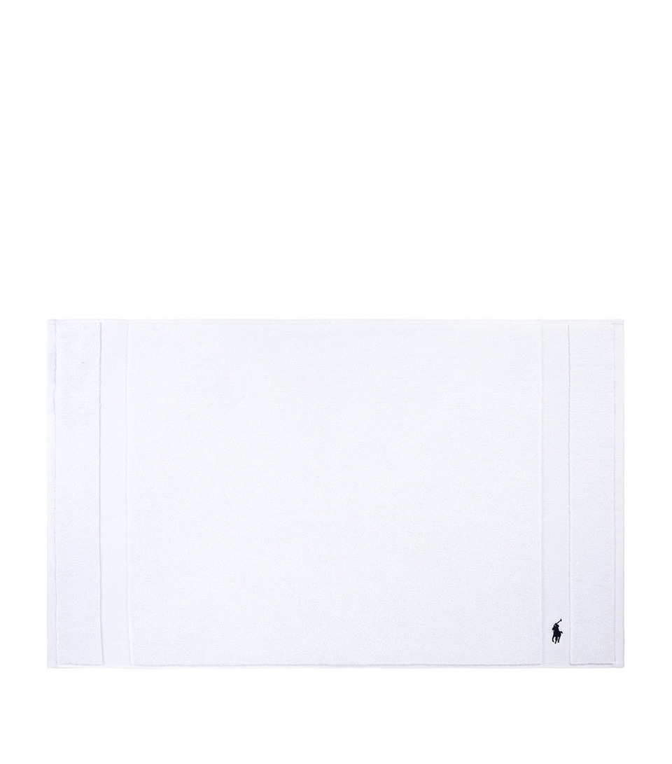 Ralph Lauren Home Polo Player Bath Mat (55cm x 90cm) White