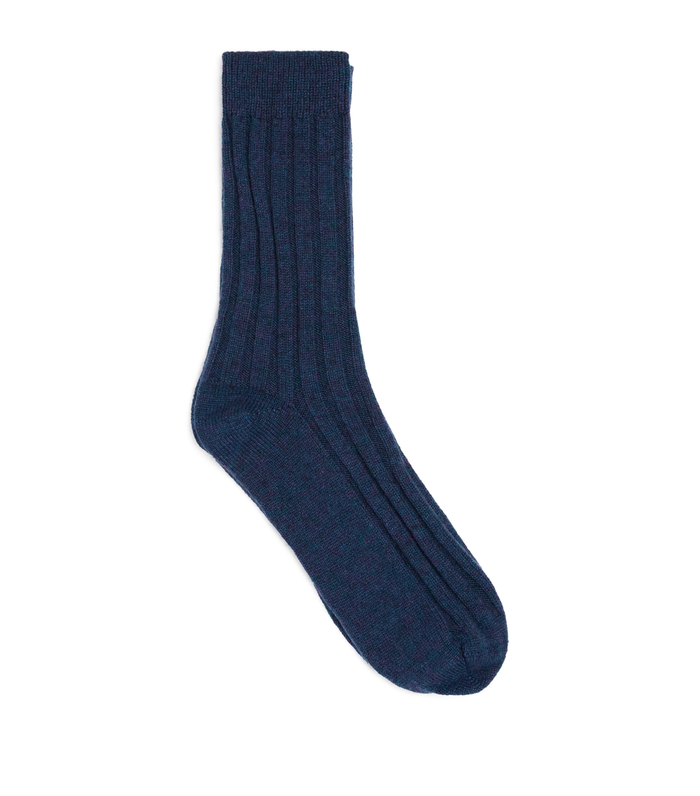 Cashmere Ribbed Socks