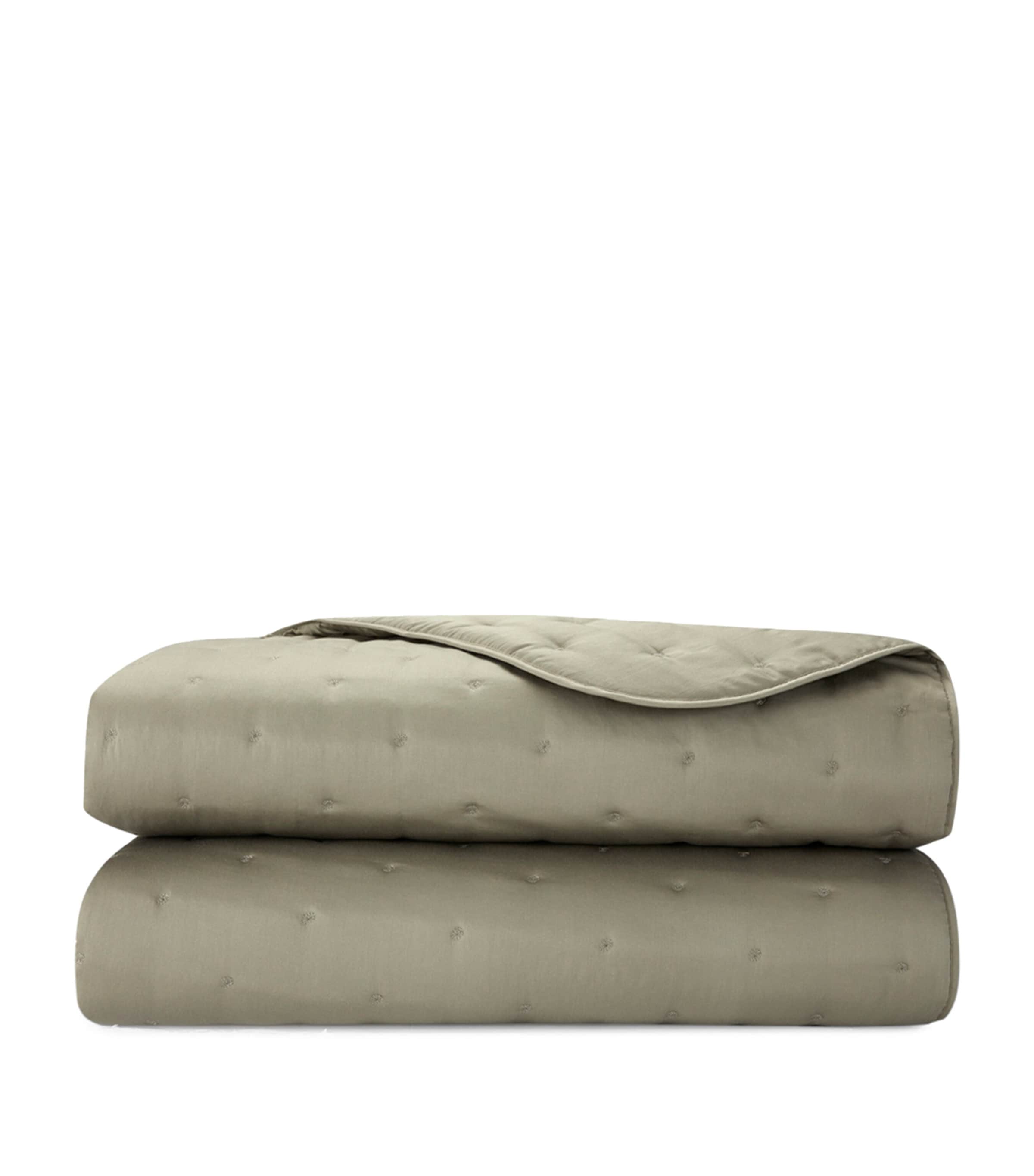 Yves Delorme Triomphe Kaki King Bedcover (250cm x 250cm) Kaki