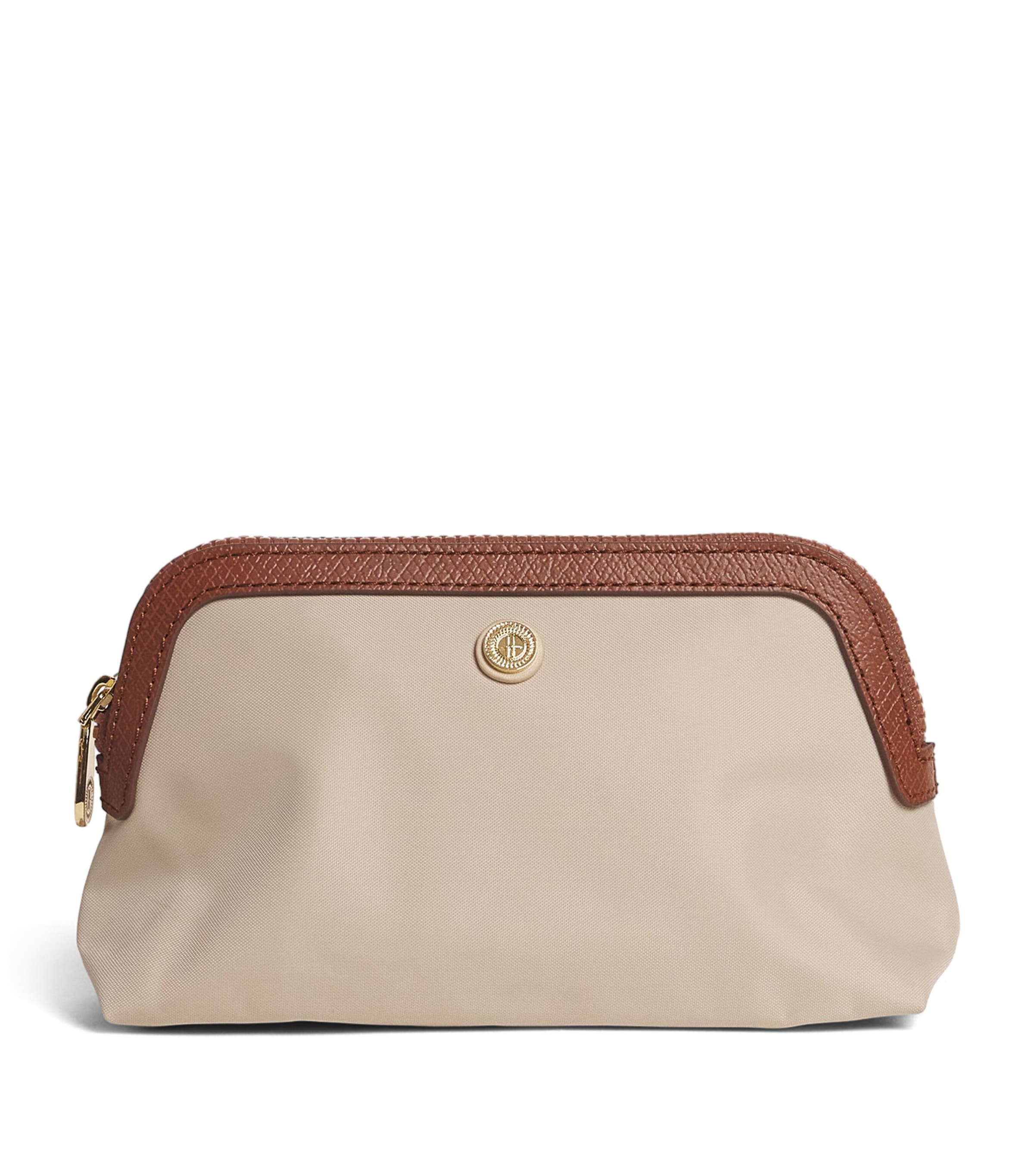 Harrods Small Nylon Wash Bag Neutral