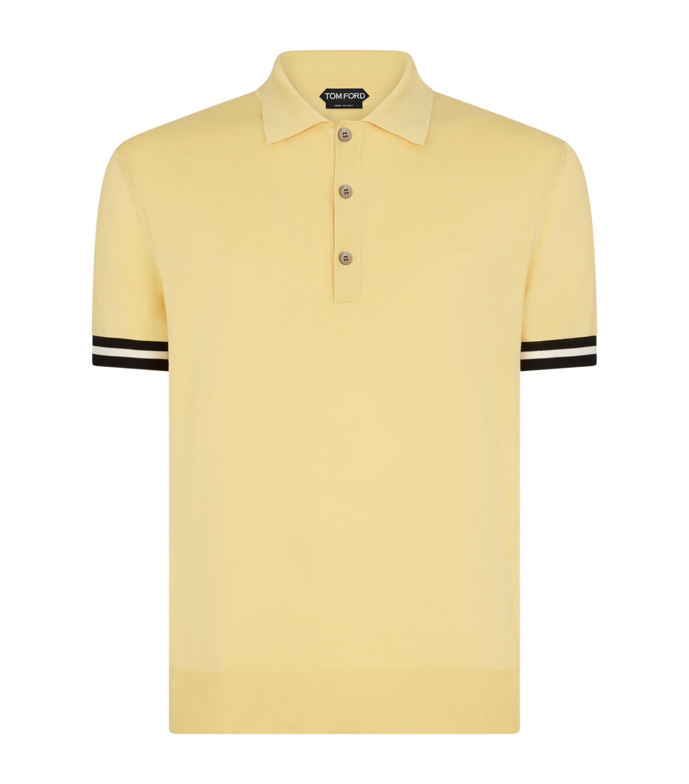 Cotton-Silk Knitted Polo Shirt