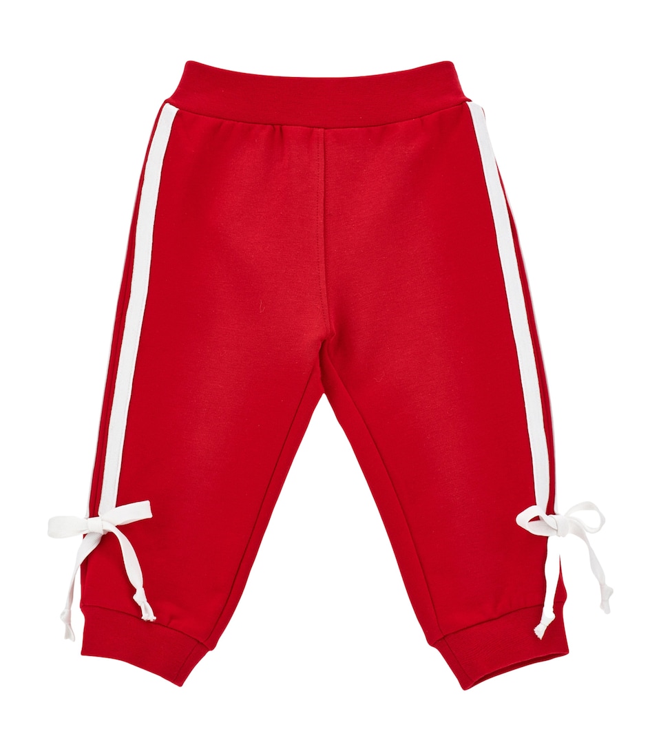 Stretch-Cotton Bow Sweatpants (6-36 Months)