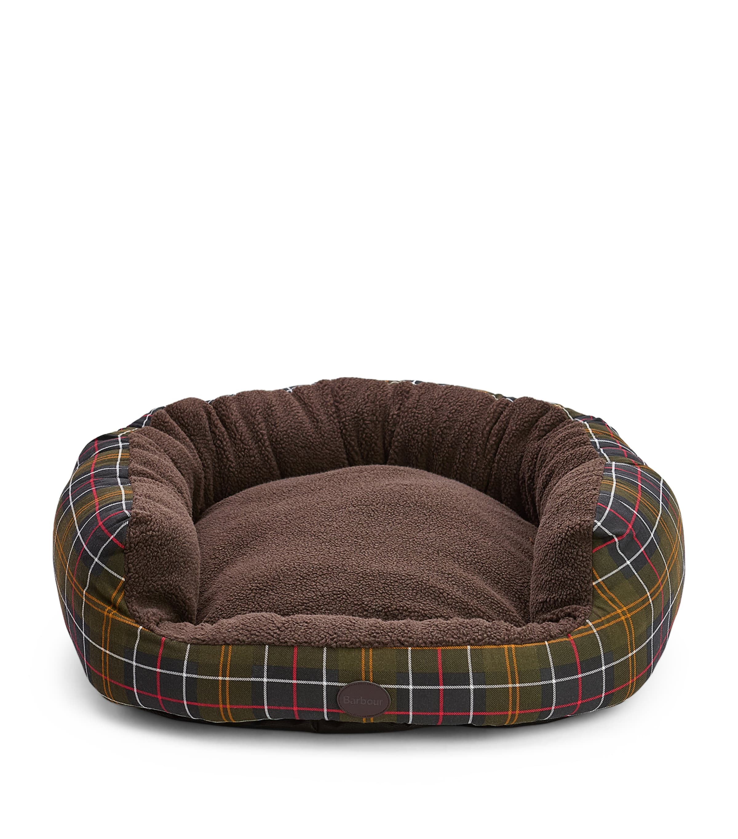 Large Tartan Snuggle Dog Bed