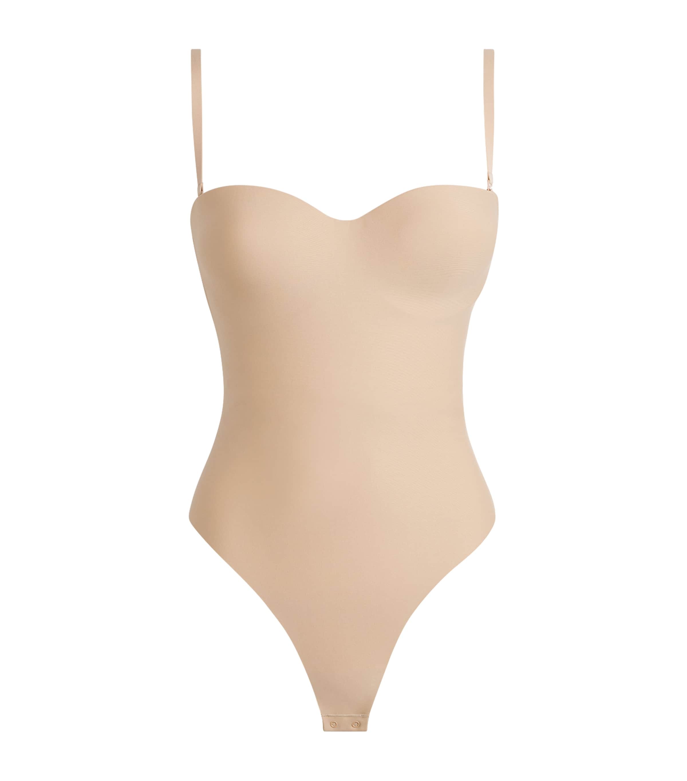 Skims Womens Moulded Underwire Bodysuit Clay