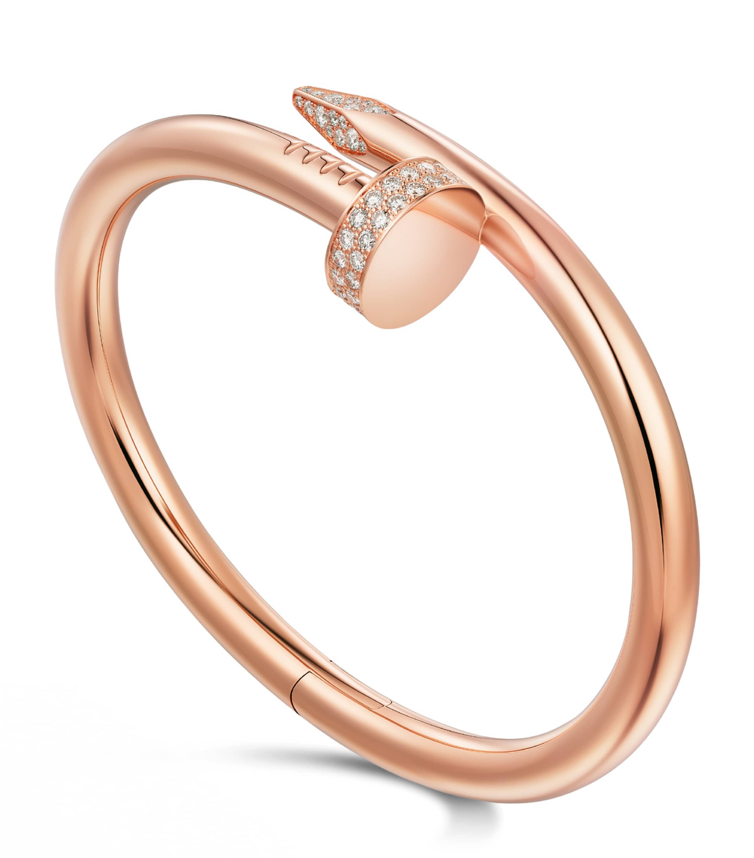 Cartier Rose Gold and Diamond Juste un Clou Bracelet Rose Gold