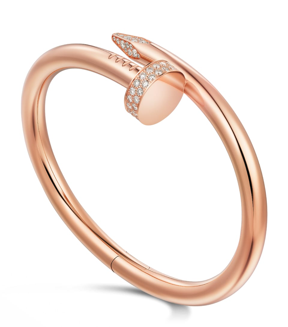 Cartier Rose Gold and Diamond Juste un Clou Bracelet Rose Gold