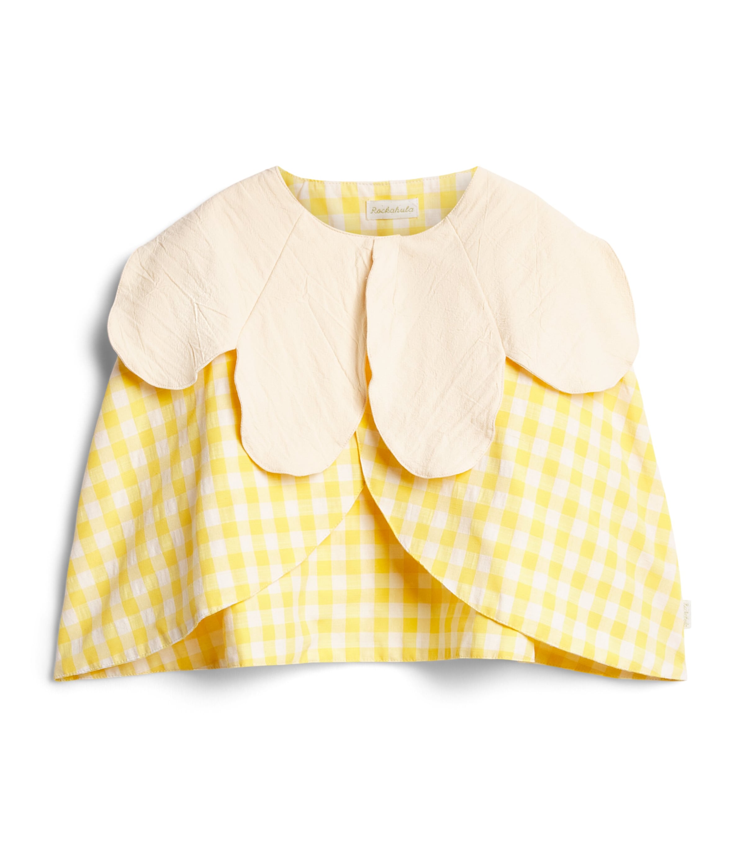 Rockahula Cotton-Blend Gingham Daisy Cape (One Size) Yellow