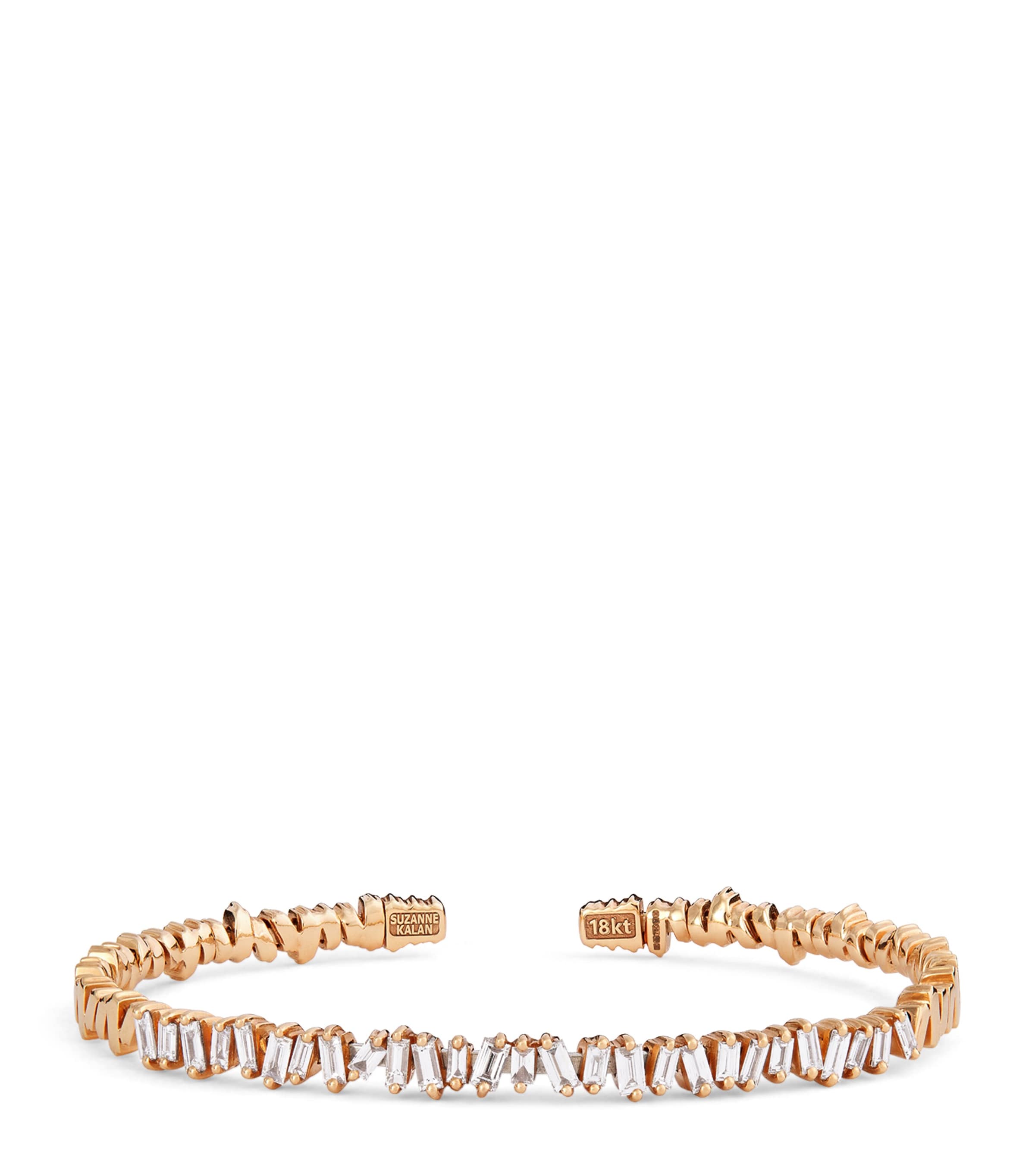Suzanne Kalan Rose Gold and Diamond Classic Bangle Rg/wd
