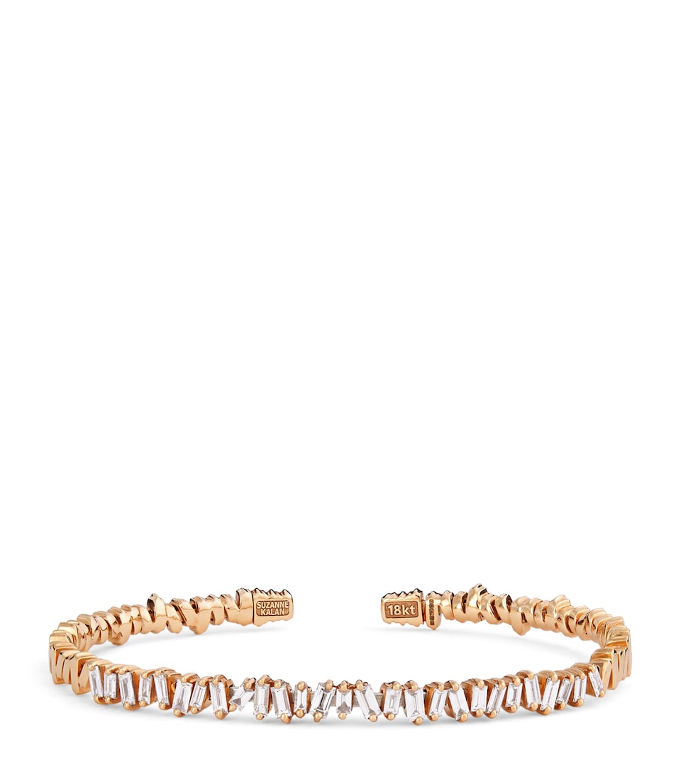 Suzanne Kalan Rose Gold and Diamond Classic Bangle Rg/wd