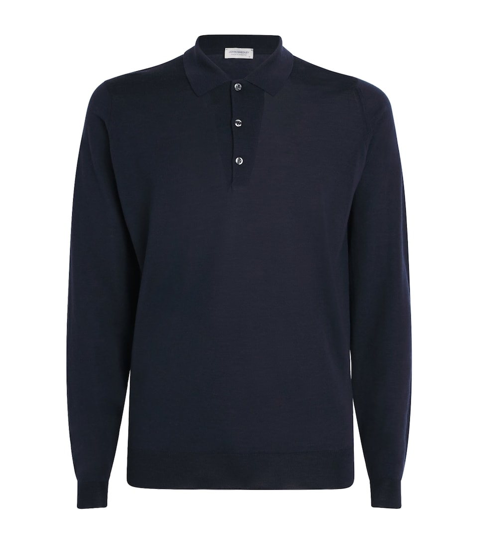 Extra Fine Merino Long-Sleeve Herbie Polo Shirt