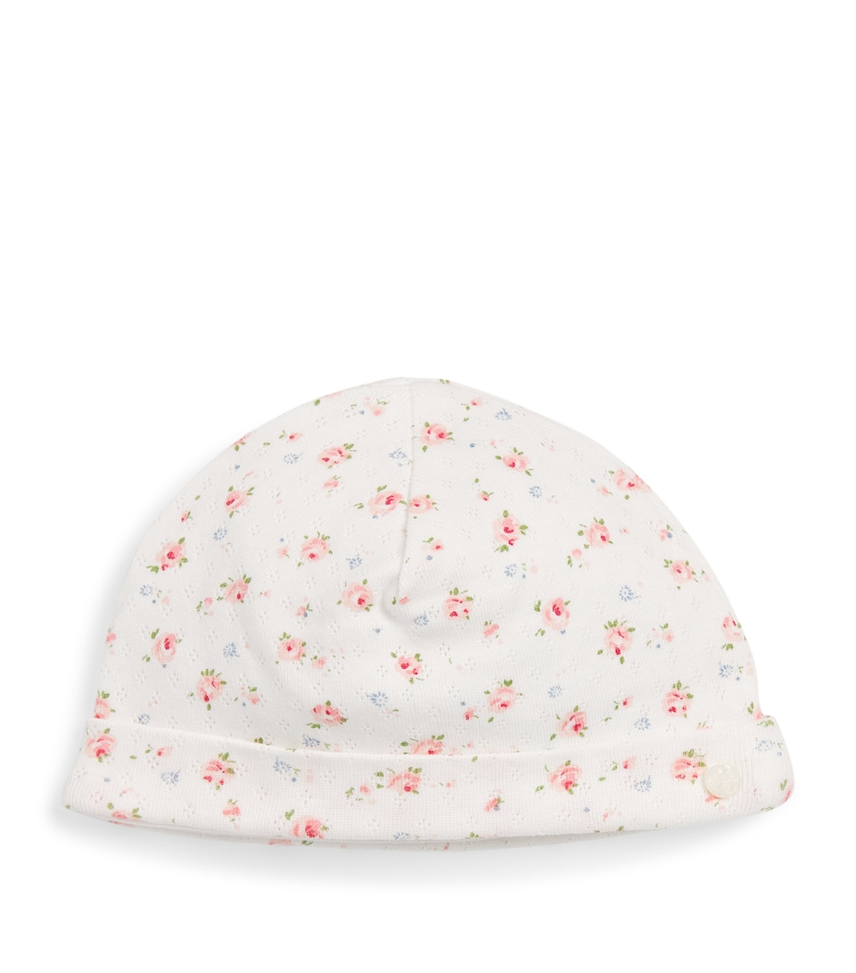 Cotton Floral Beanie