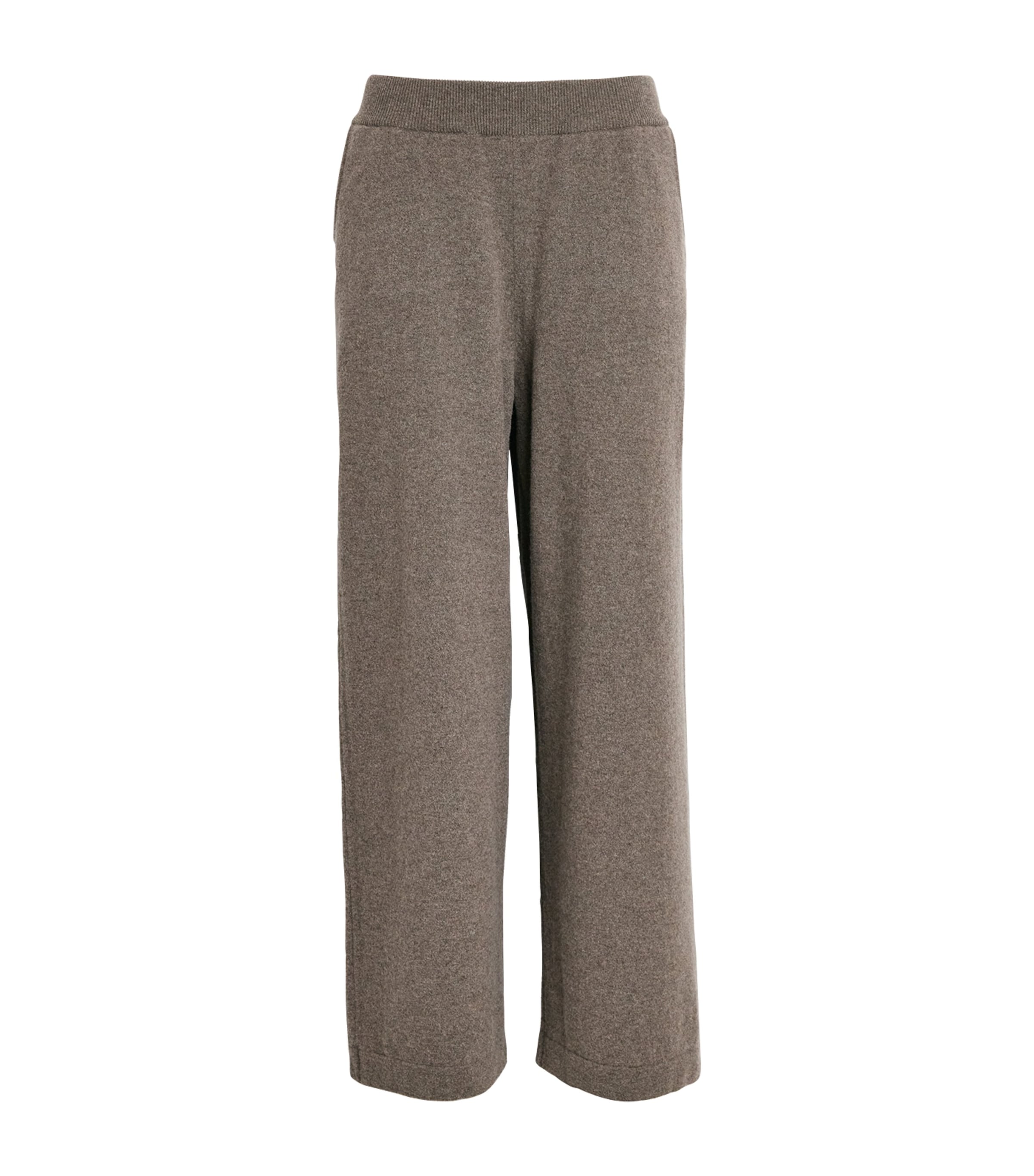 Johnstons Of Elgin Womens Cashmere-Blend Coll Knitted Trousers Heathcot