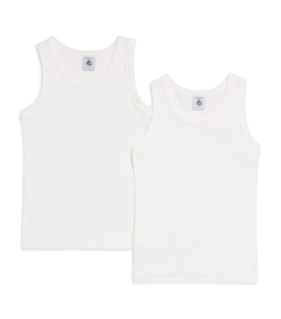 Set of 2 Organic Cotton Vest Tops (2-14 Years)