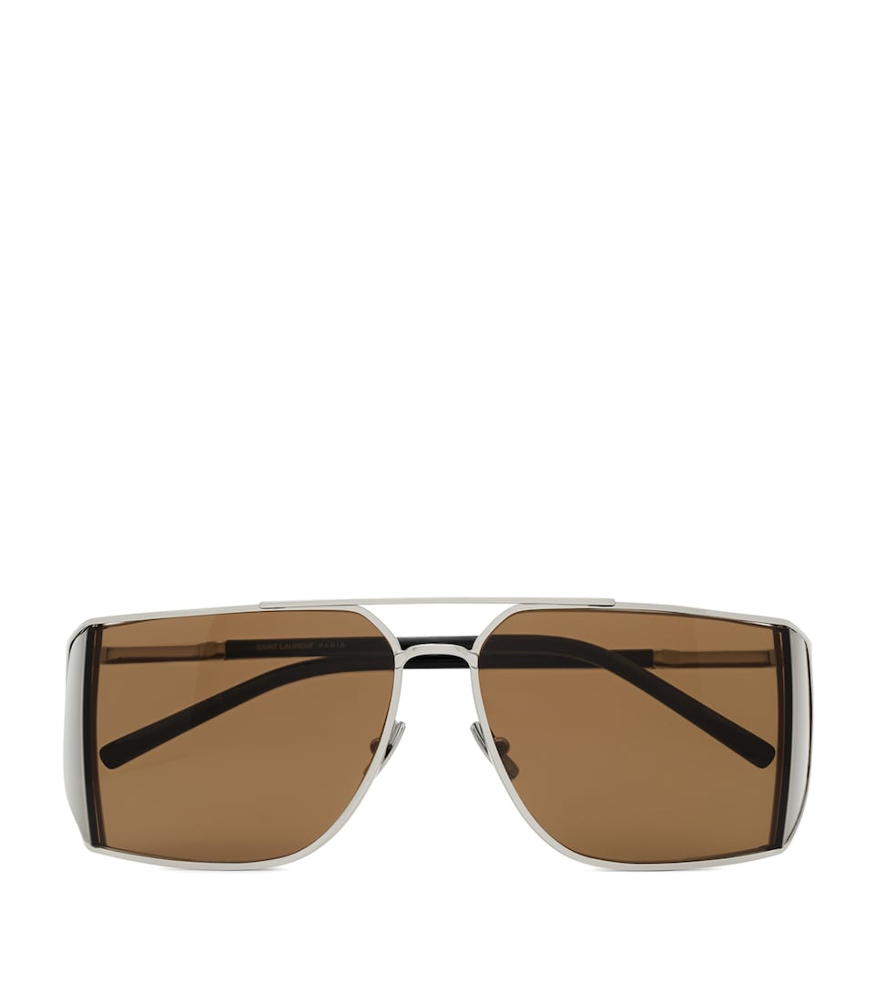Saint Laurent Metal SL 750 Aviator Sunglasses