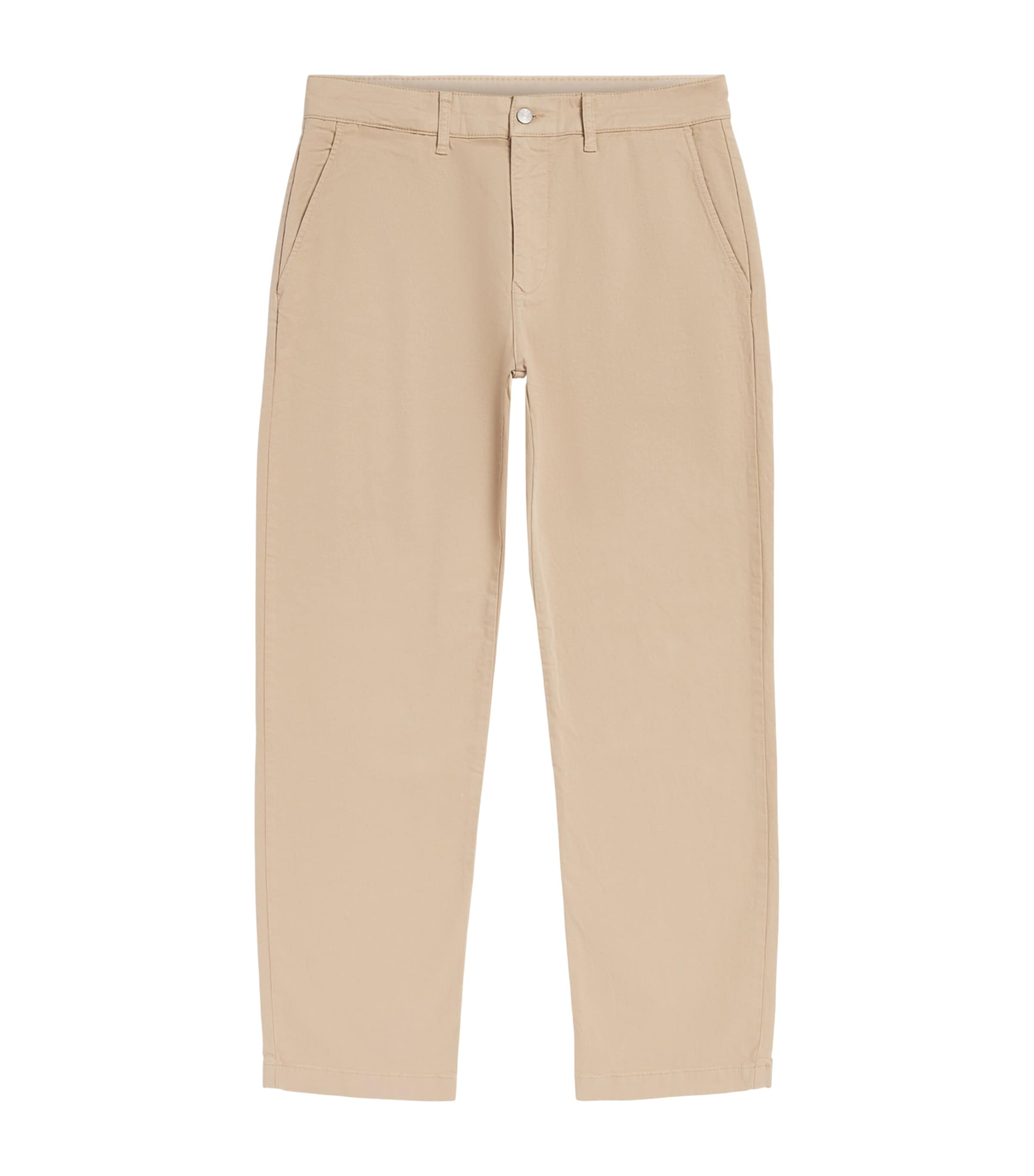 NN.07 Mens Stretch-Organic Cotton Aden Chinos Khaki Beige