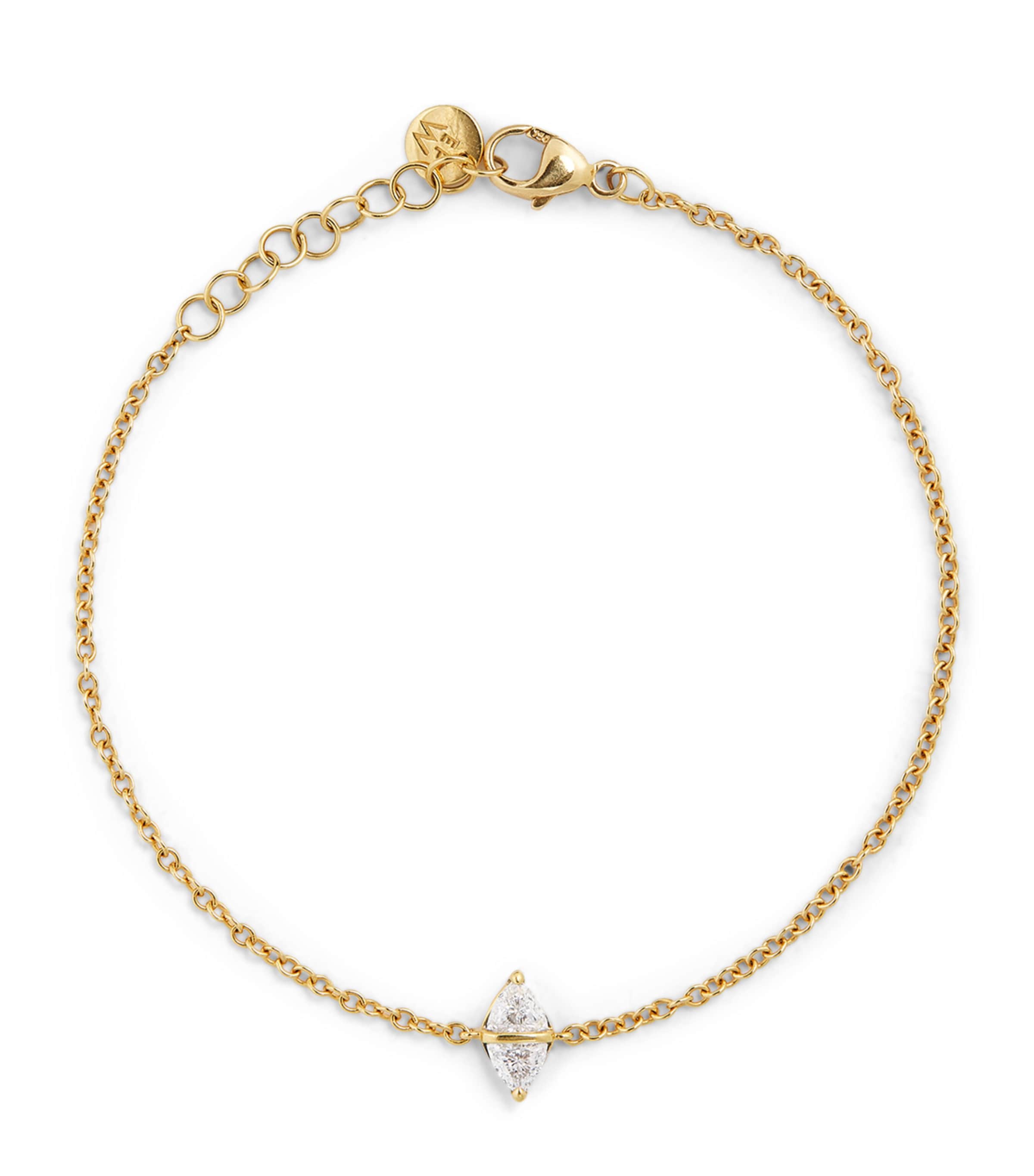 Yellow Gold and Diamond Tilly Bracelet