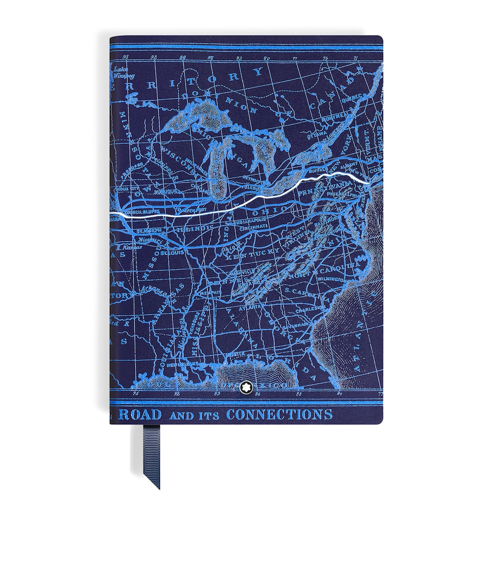 Leather Around The World In 80 Days Lined Notebook