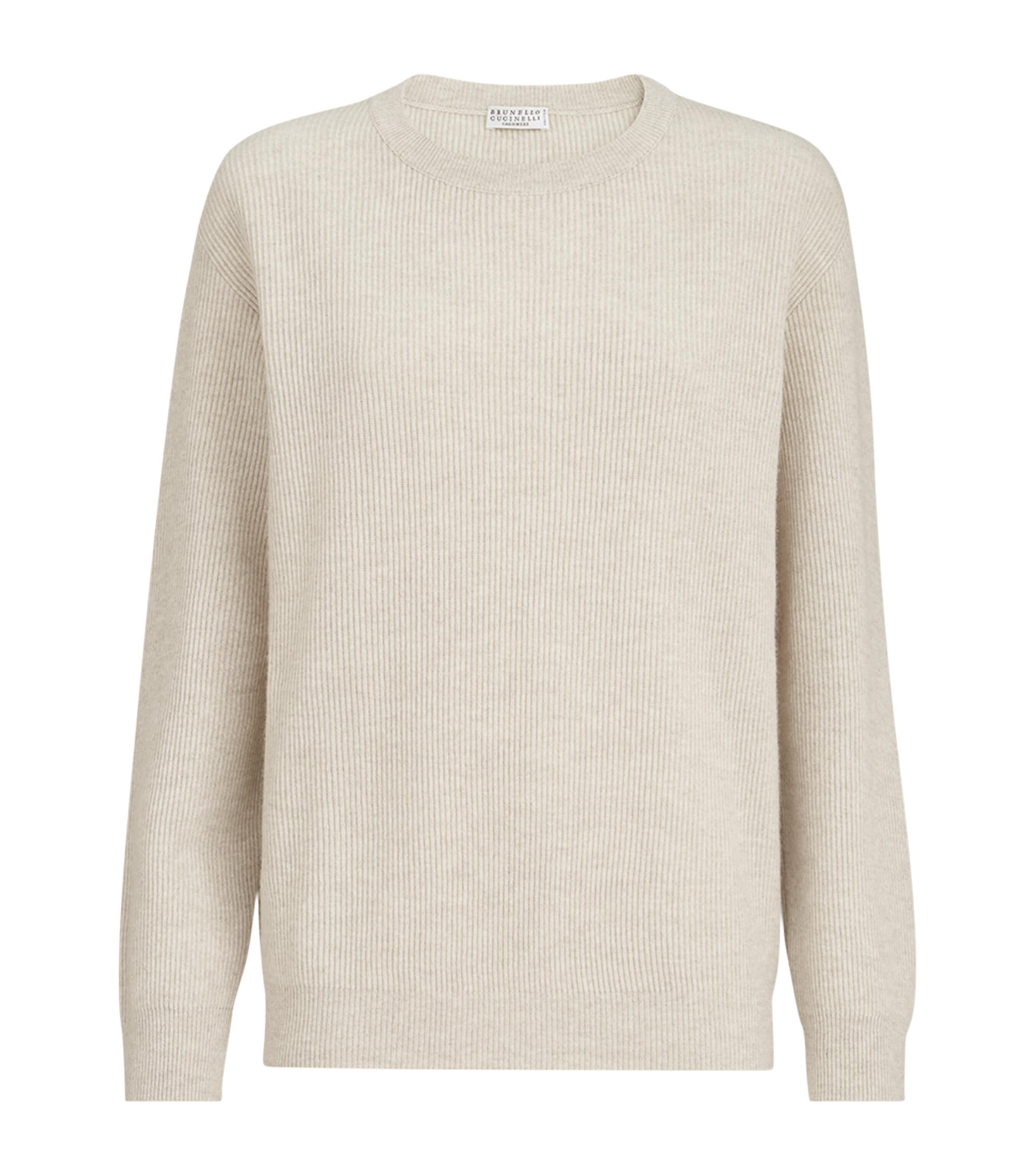 Brunello Cucinelli Womens Cashmere Monili-Detail Sweater