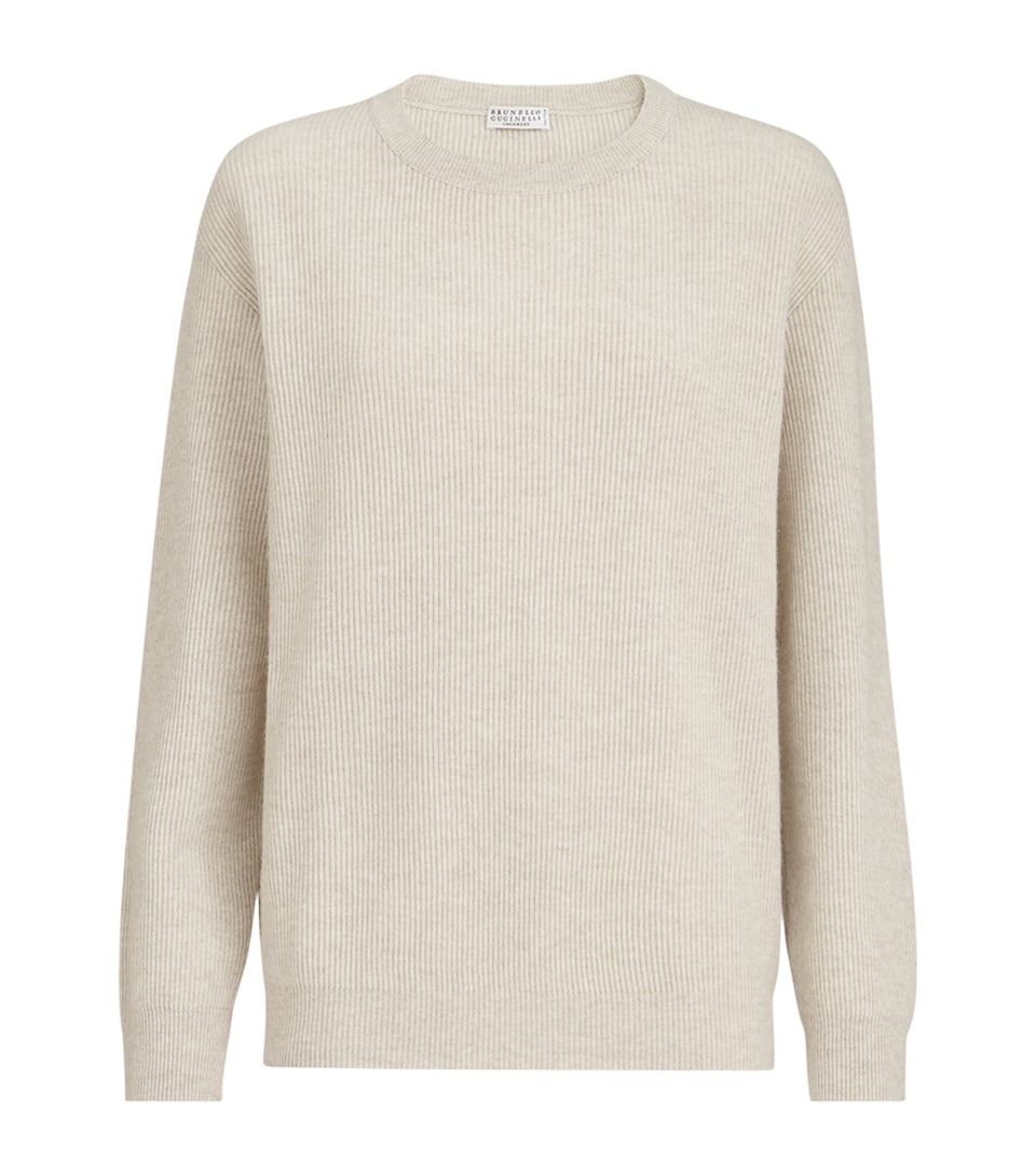 Brunello Cucinelli Womens Cashmere Monili-Detail Sweater