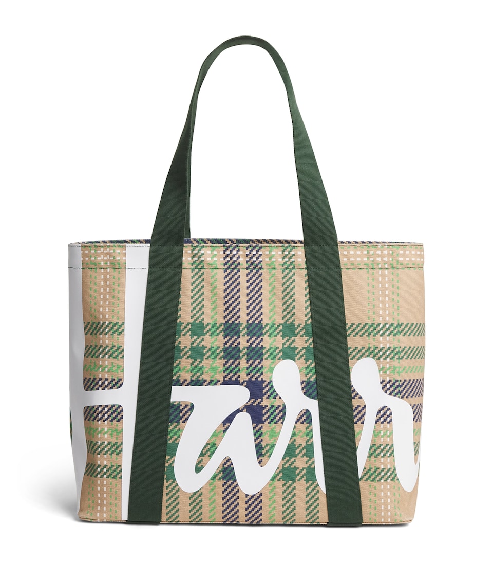 Harrods Medium Tartan Check Tote Bag
