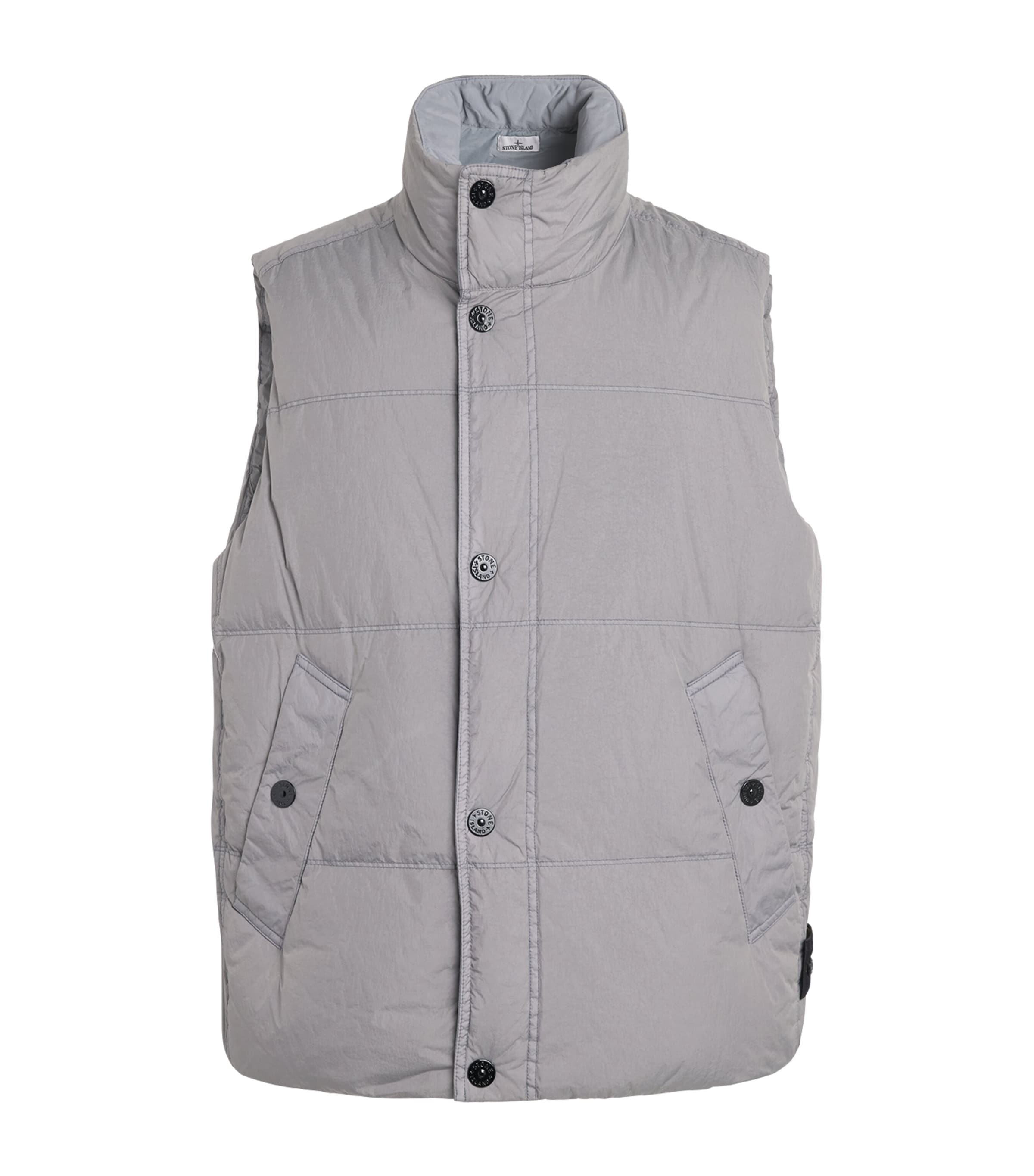 Stone Island Mens Down-Fill Crinkle Reps NY Gilet