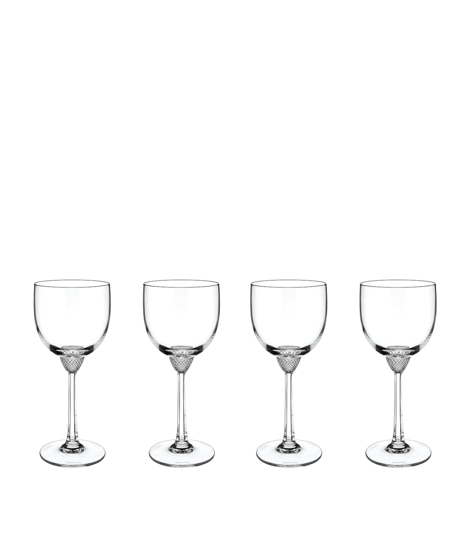 Set of 4 Crystal Octavie Red Wine Glasses (300ml)