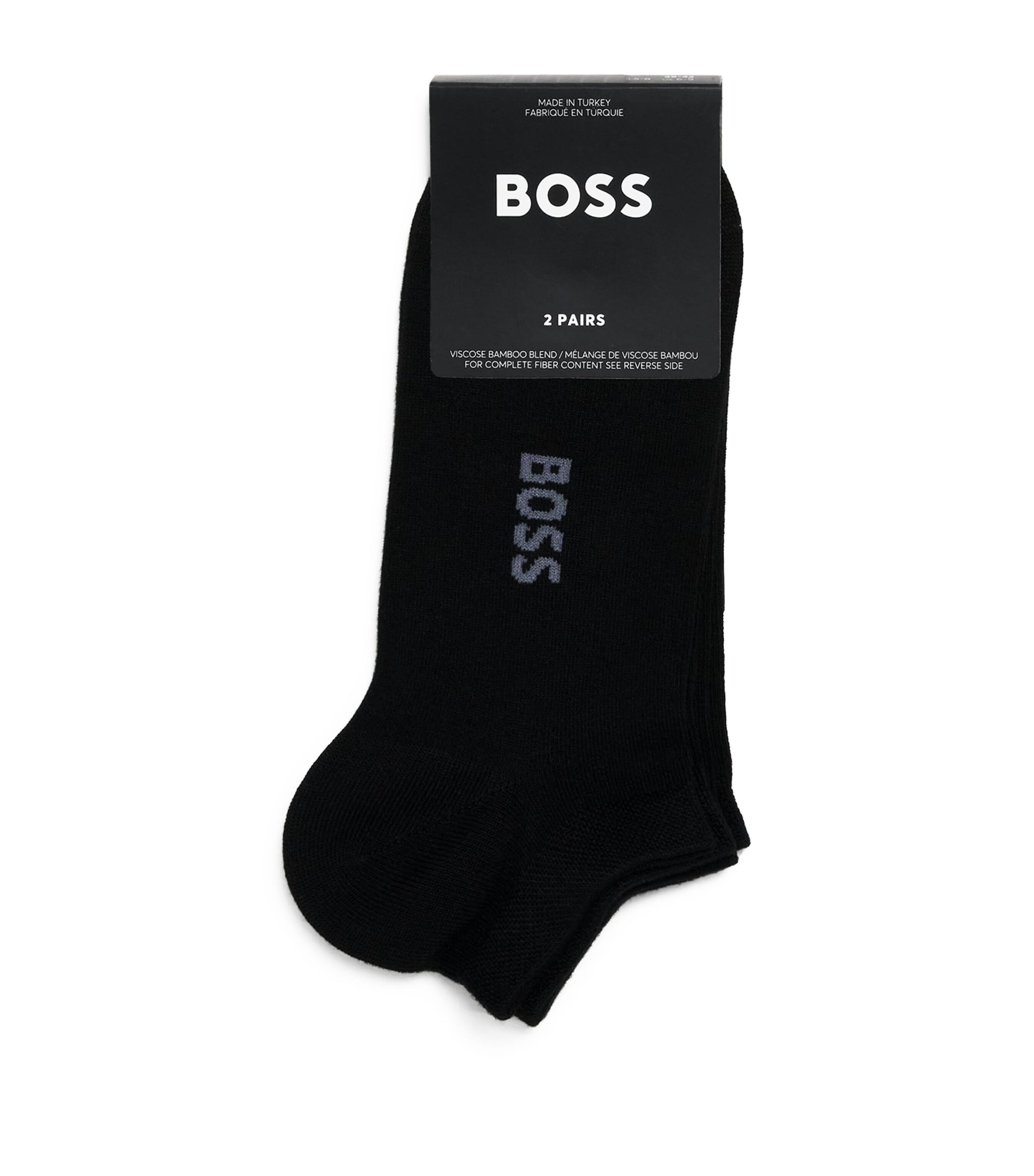 Bamboo-Blend Logo Socks (Pack of 2)