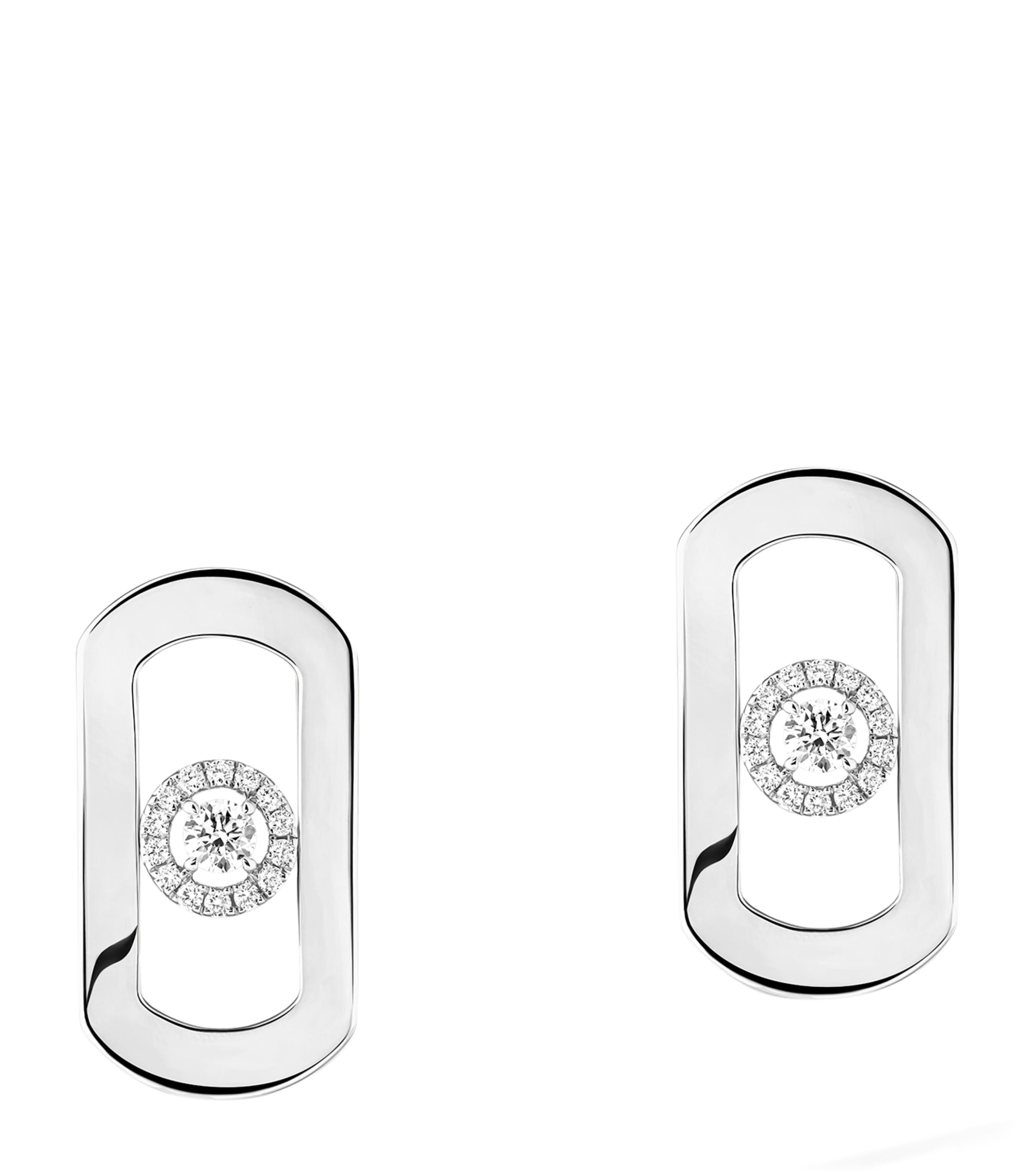 Messika So Move White Gold and Diamond Stud Earrings (0.23ct) White Gold