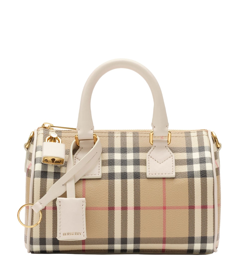 Mini Cotton Check Bowling Bag