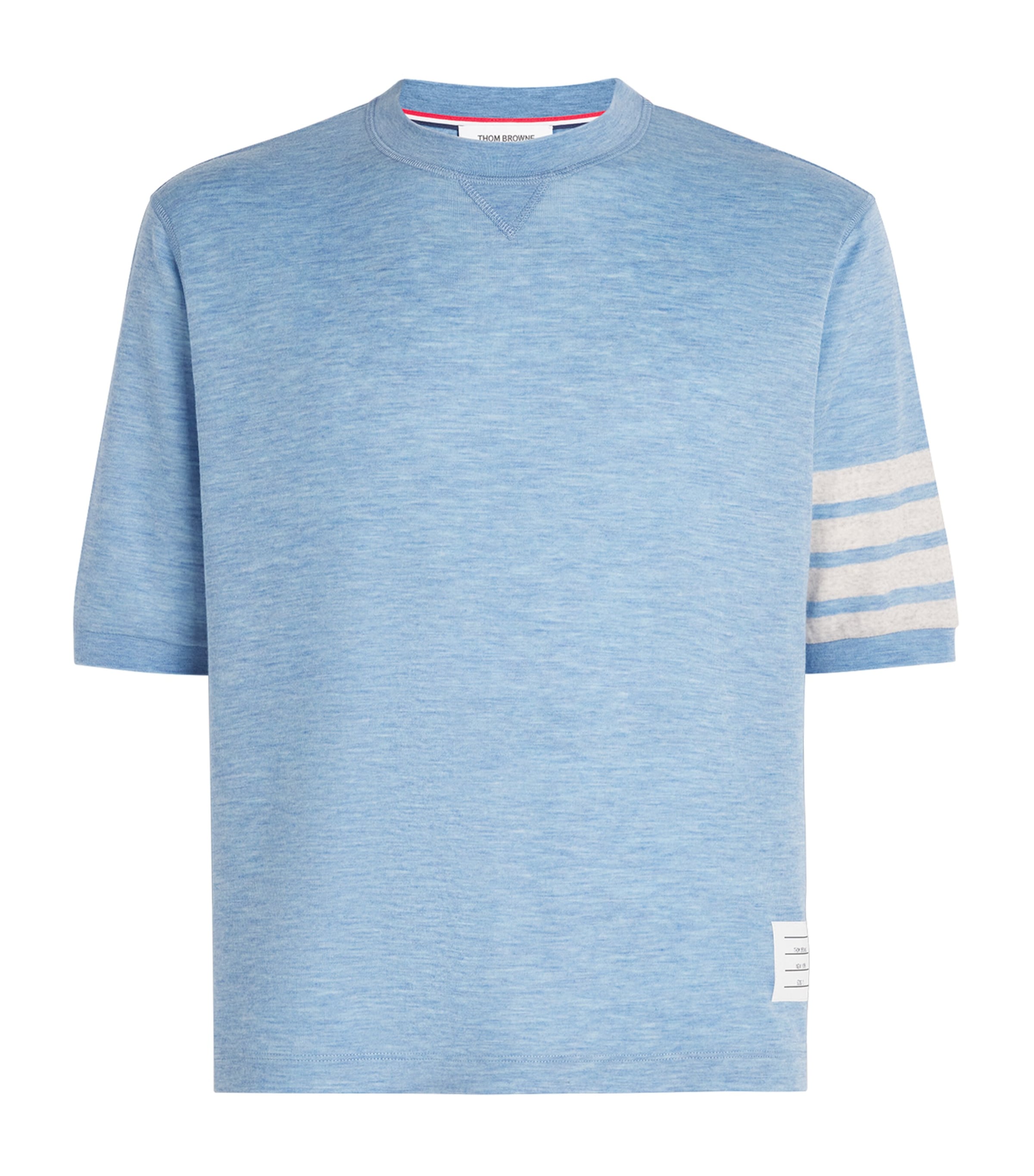 Virgin Wool Rib-Cuff T-Shirt