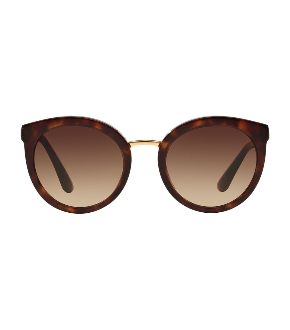 Tortoiseshell Round Sunglasses