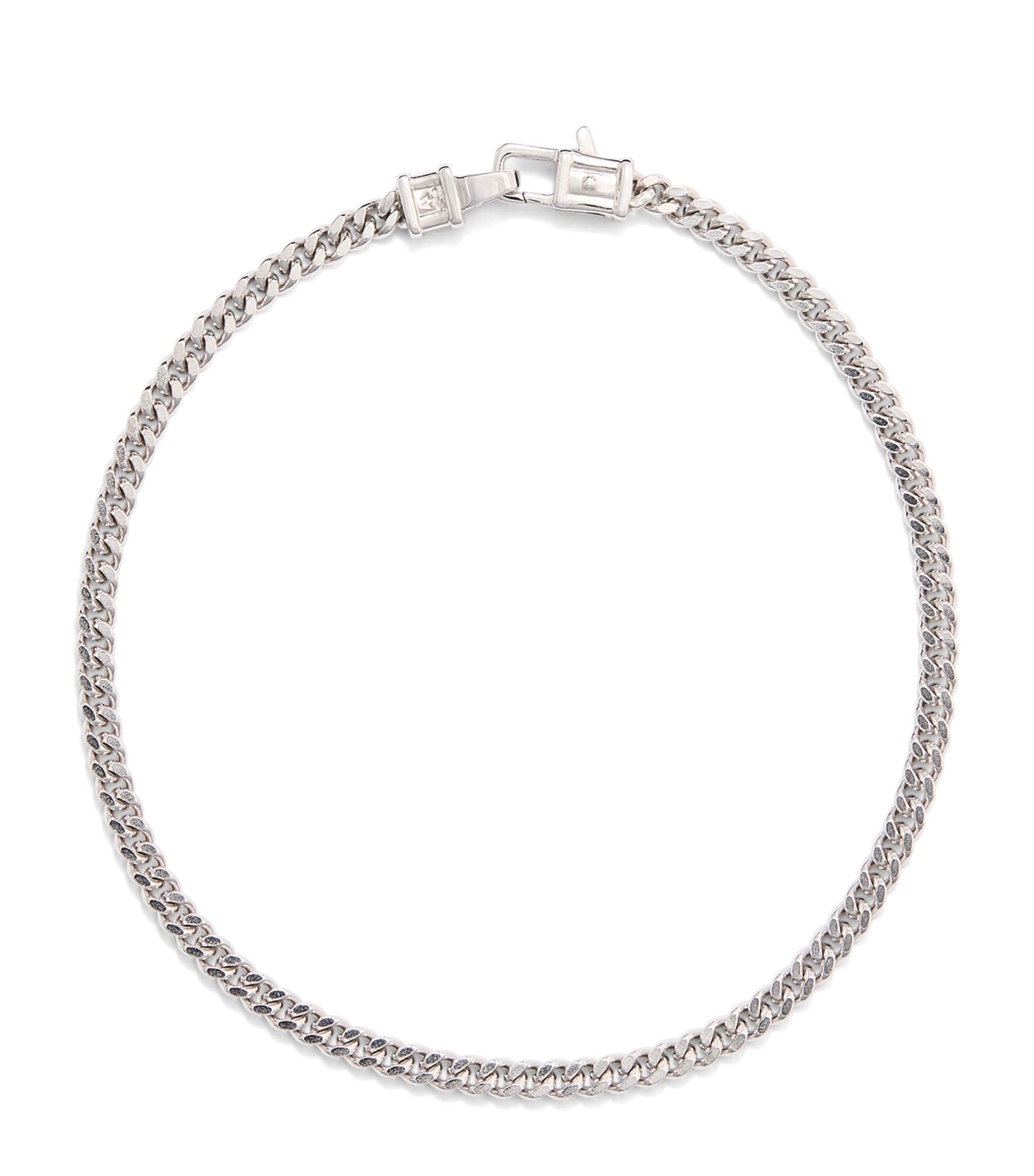 Medium Sterling Silver Curb Chain Bracelet
