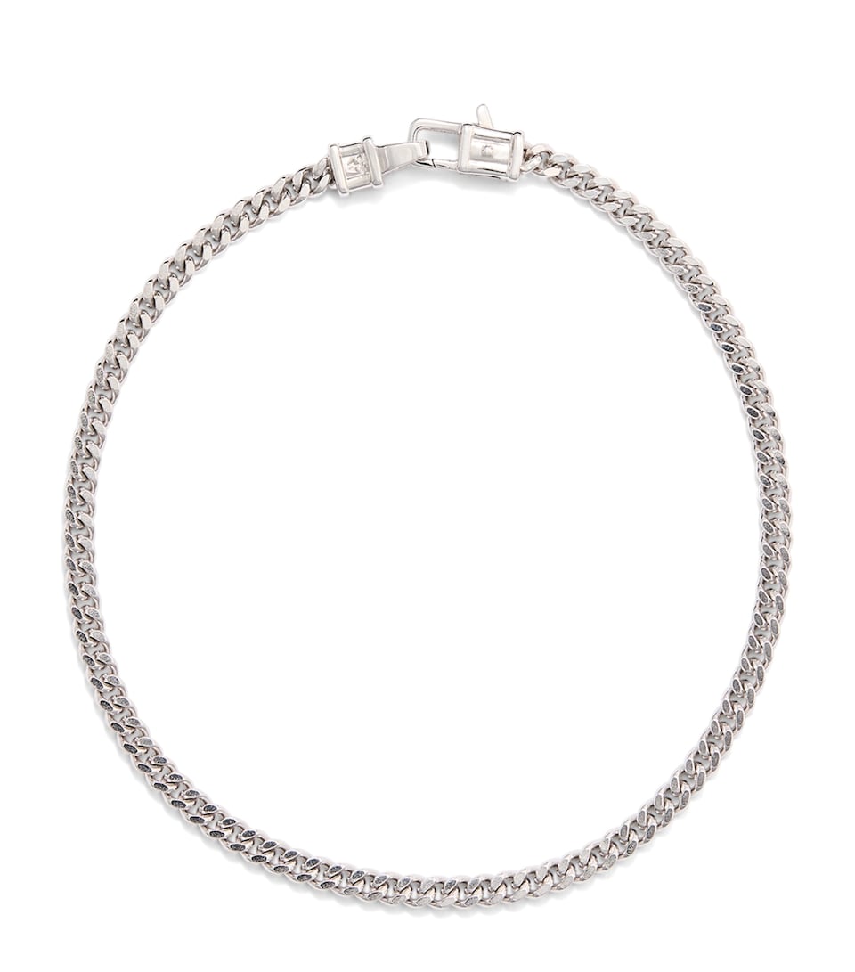 Medium Sterling Silver Curb Chain Bracelet